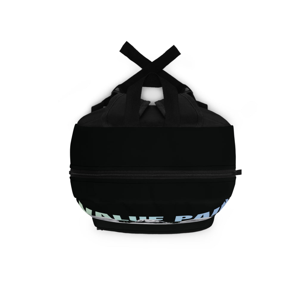 Value Pain Angel Statue Backpack — Graphic Streetwear School Bag