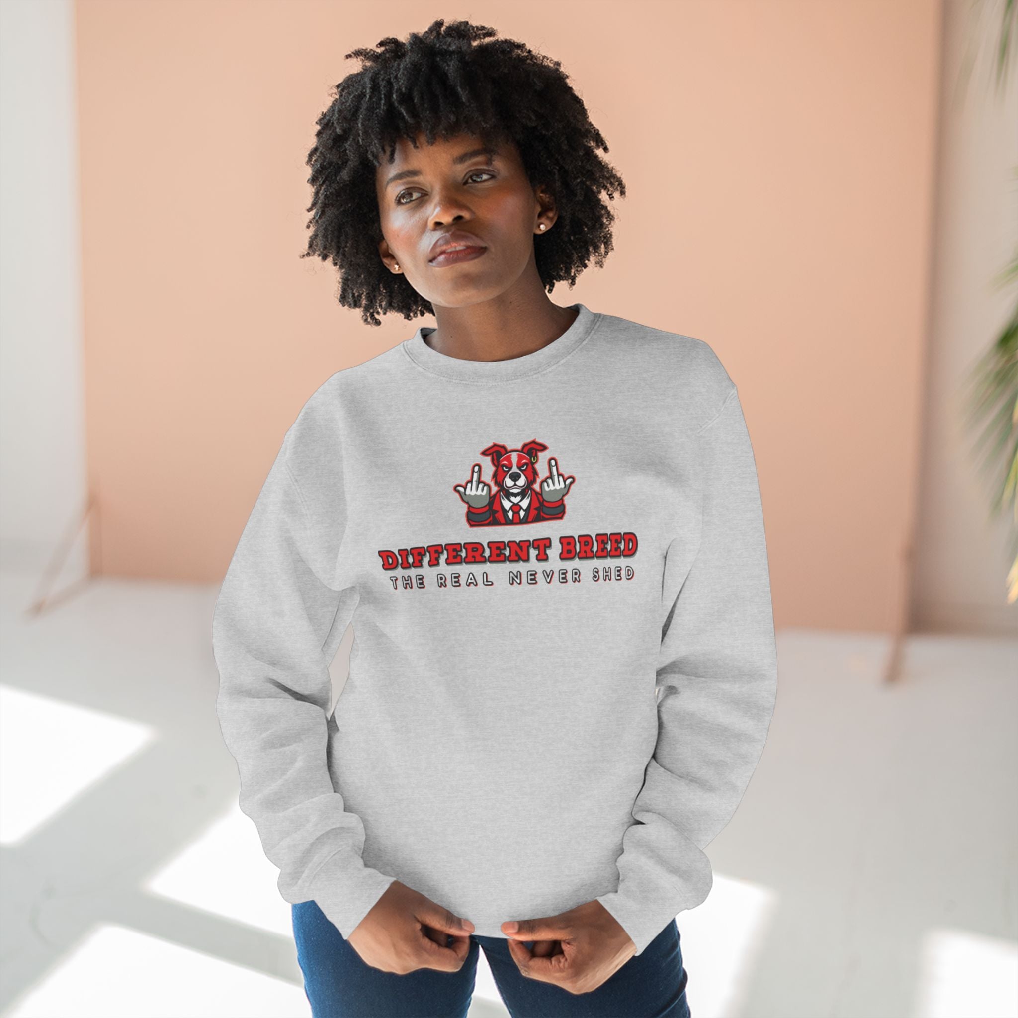 Crewneck Sweatshirt — “Different Breed” Graphic Crewneck (The Deal Never Ends)