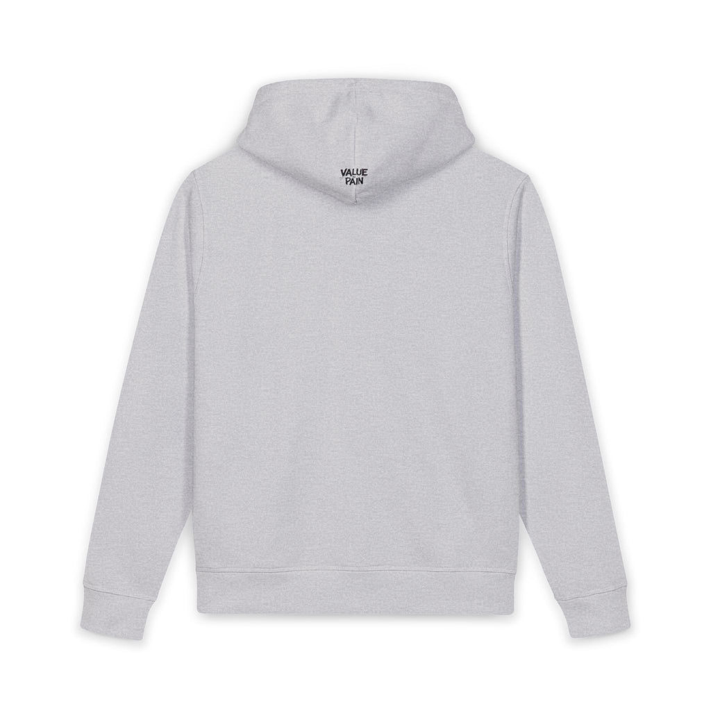 Minimal RRR Embroidered Organic Hoodie — Side Pocket Casual Pullover