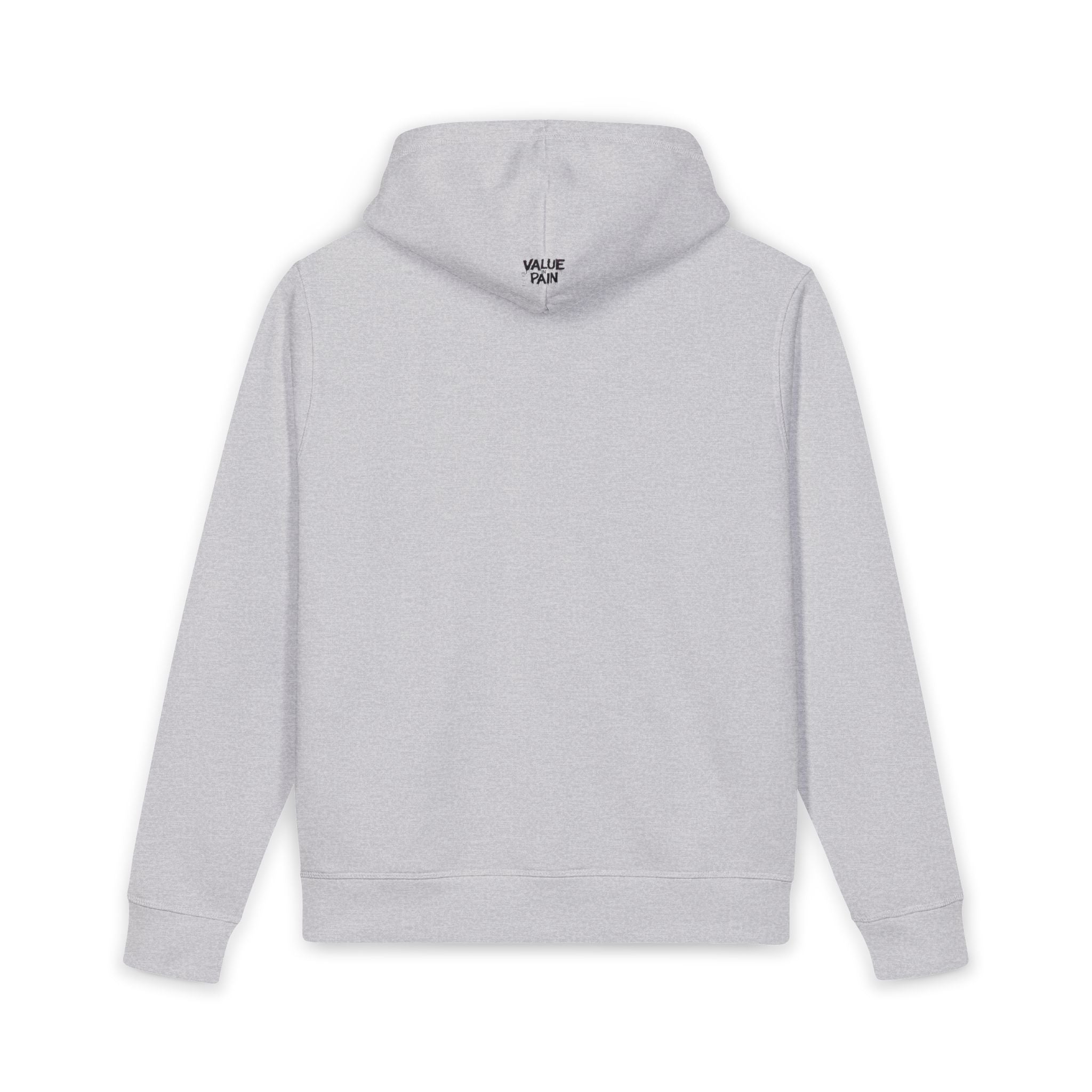 Minimal RRR Embroidered Organic Hoodie — Side Pocket Casual Pullover