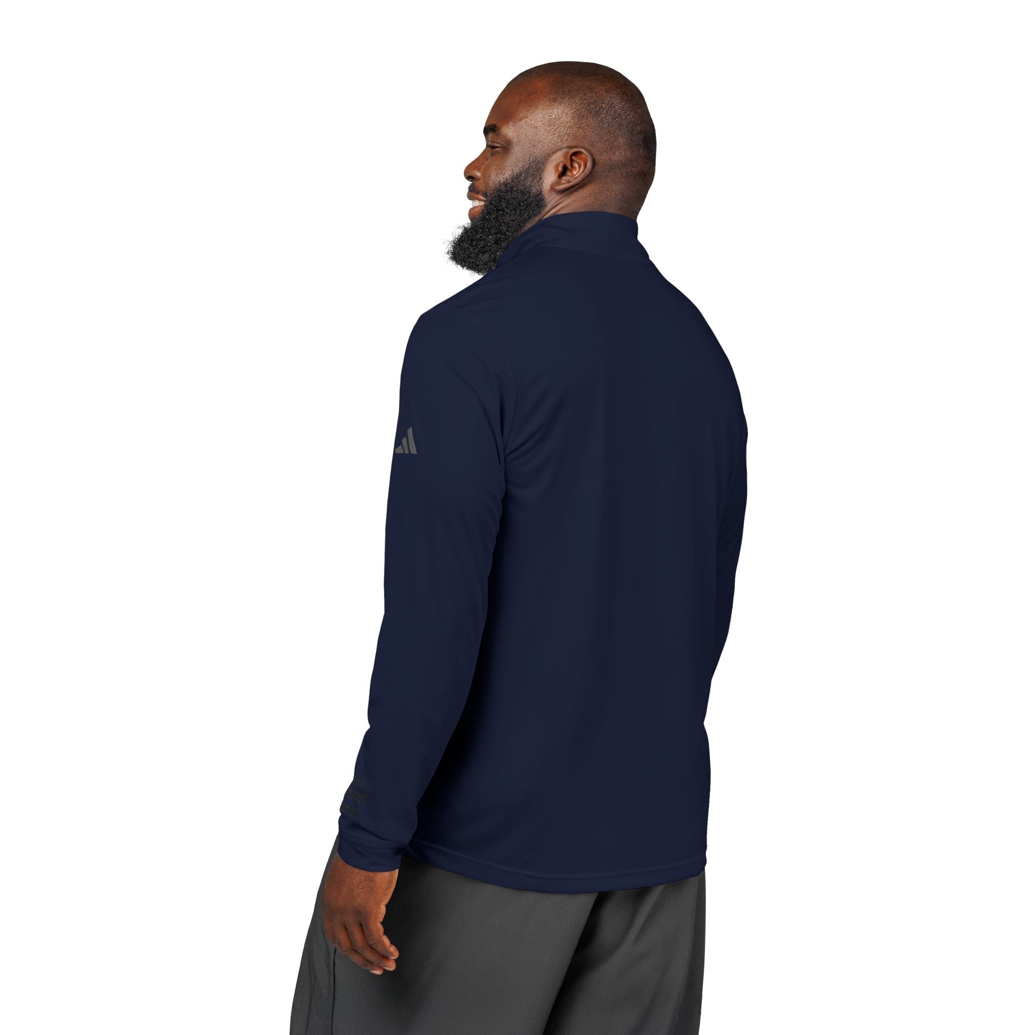 Embroidered Quarter-Zip Pullover — Temple R Athletic Top