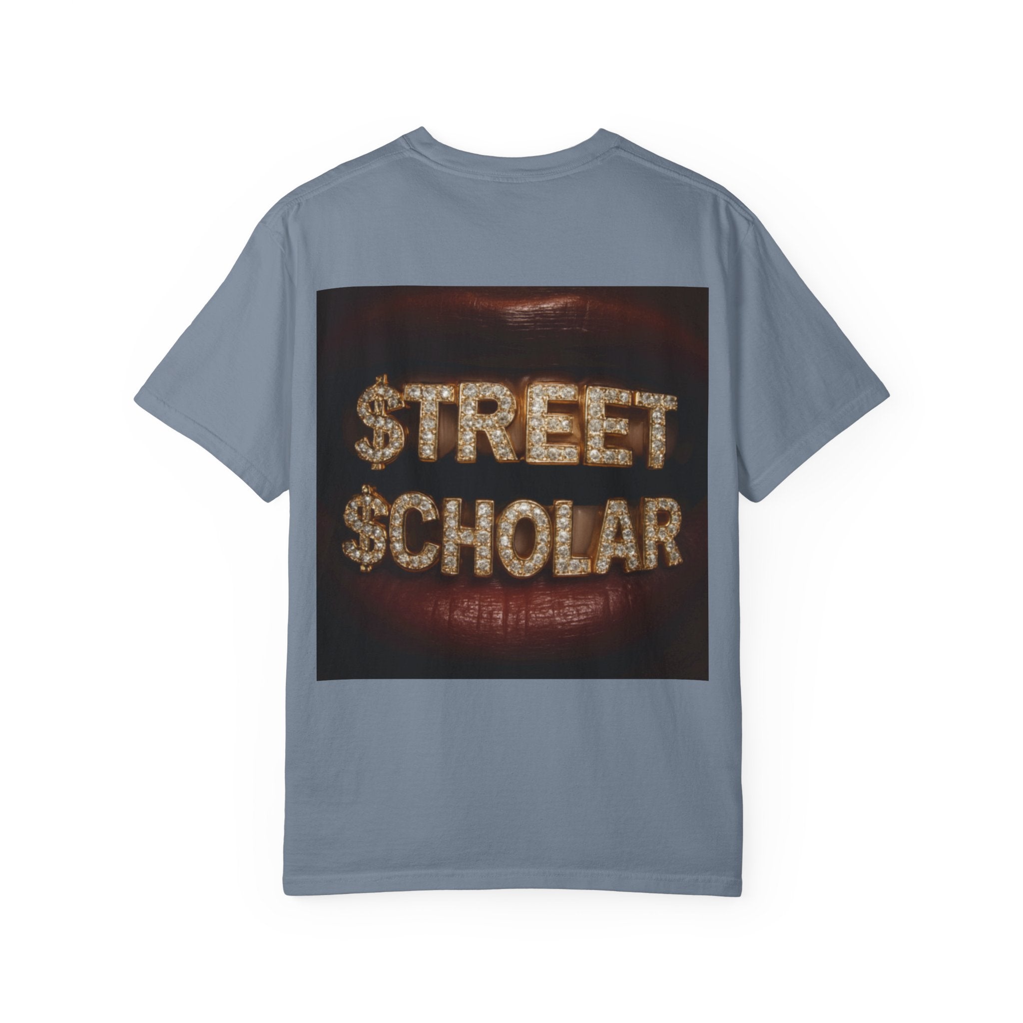 Street Scholar T‑Shirt — Bold Graphic Lip Grill Design