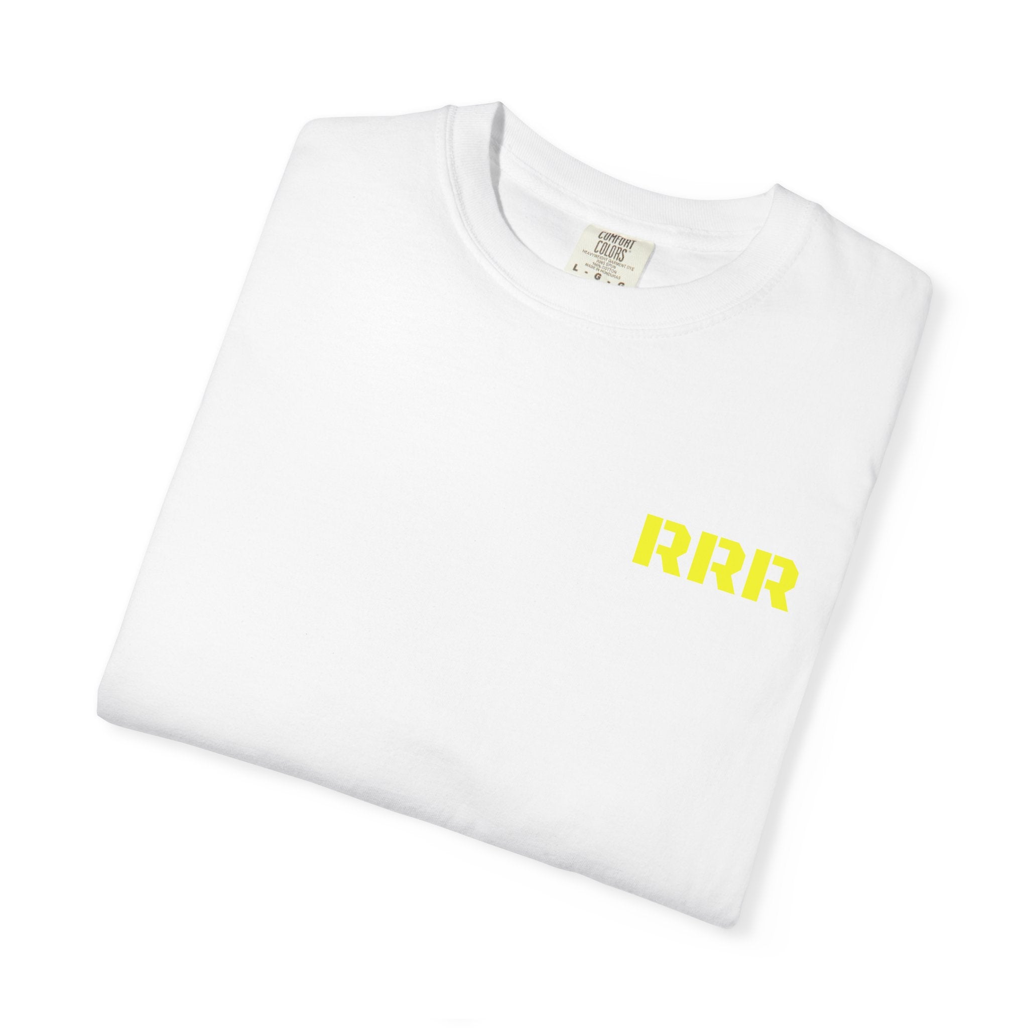 Triple R Graphic T-Shirt — Bold Repeated Logo Tee