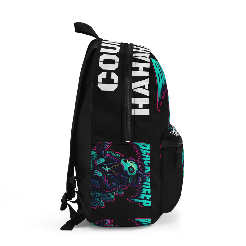 Black Sheep "Lost Files" Backpack — Neon Skull Streetwear Backpack