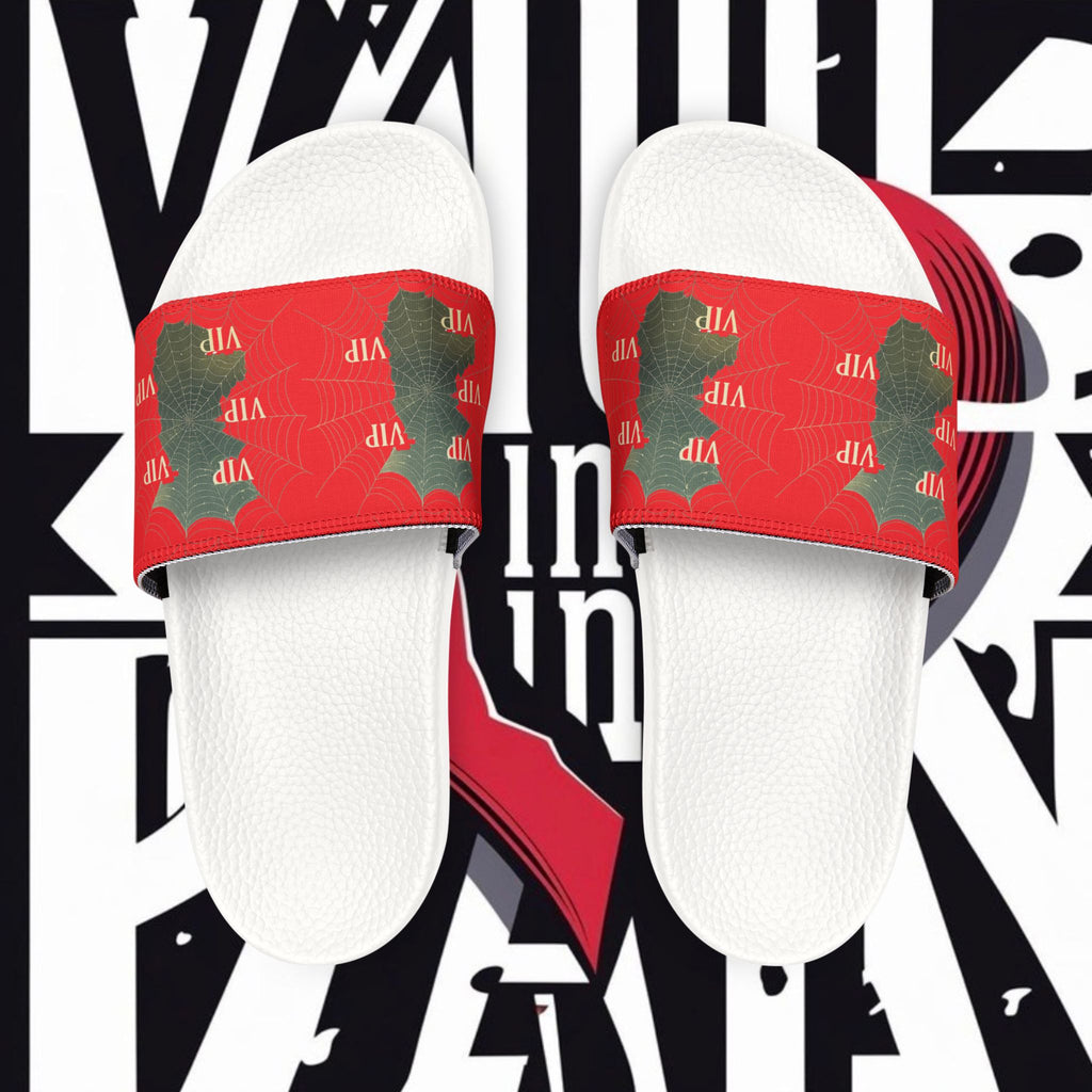 Christmas VIP Slide Sandals — Women's Removable‑Strap Holiday Slides