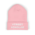 Street Scholar Embroidered Beanie — Classic Cuffed Knit Hat
