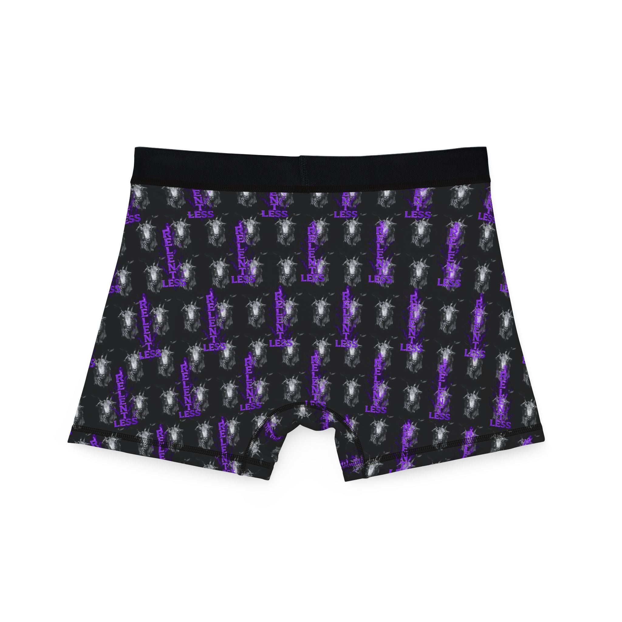 Purple Lightning Pattern Boxers — Men’s All-Over Print Boxer Briefs