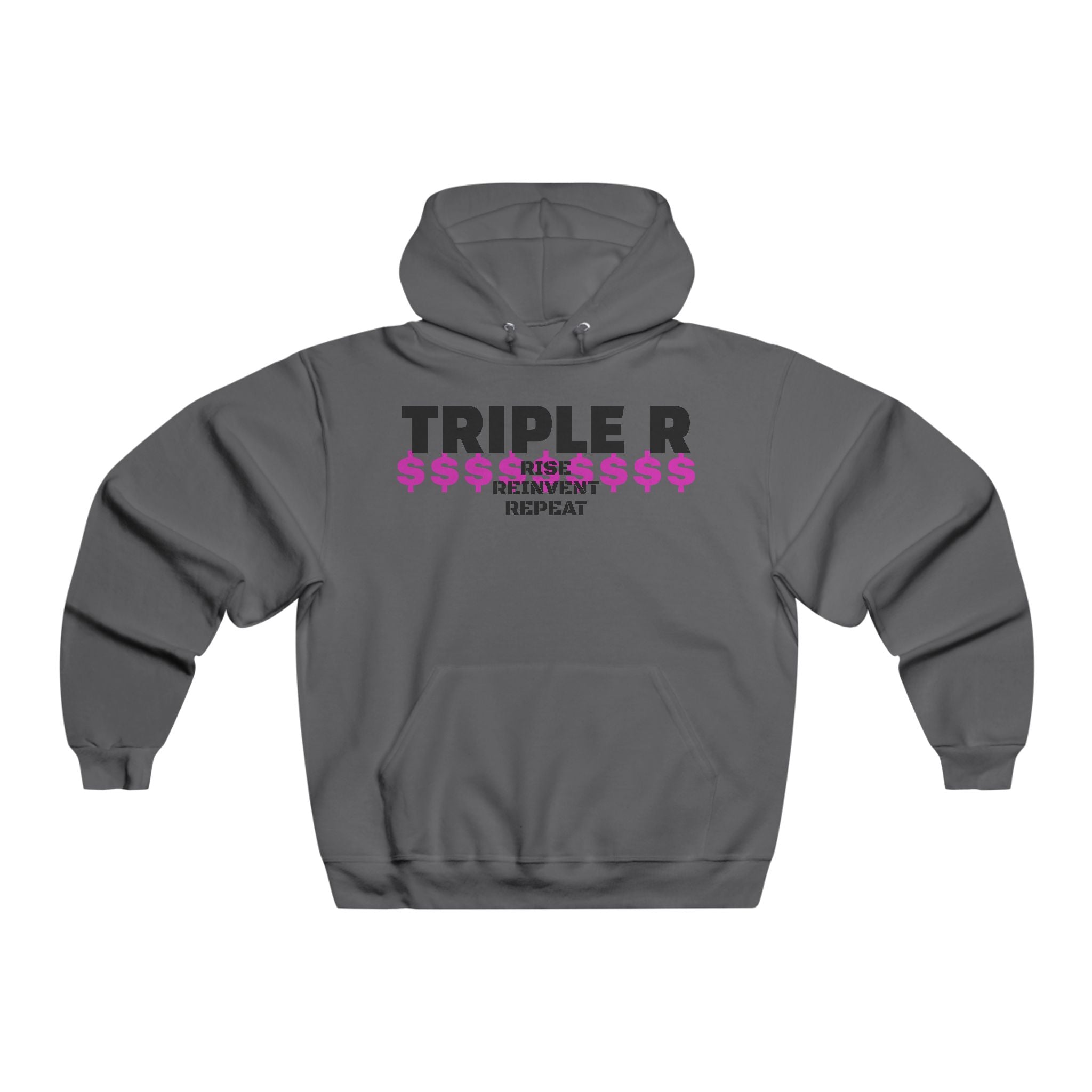 Triple R Hooded Sweatshirt — Rise, Grind, Repeat Graphic Hoodie
