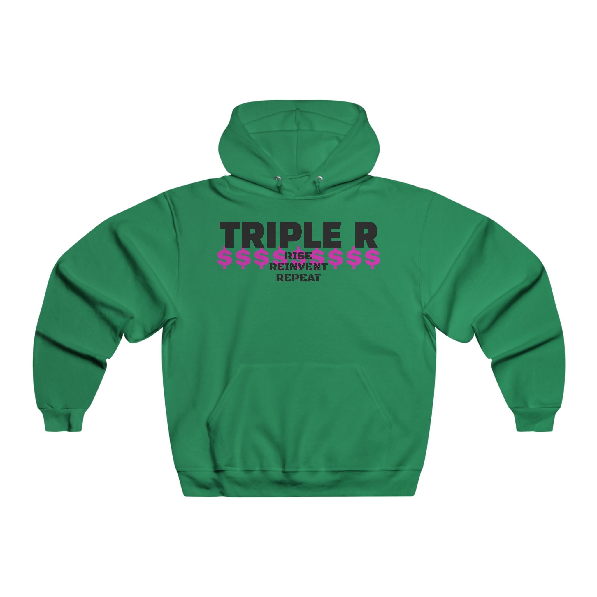 Triple R Hooded Sweatshirt — Rise, Grind, Repeat Graphic Hoodie