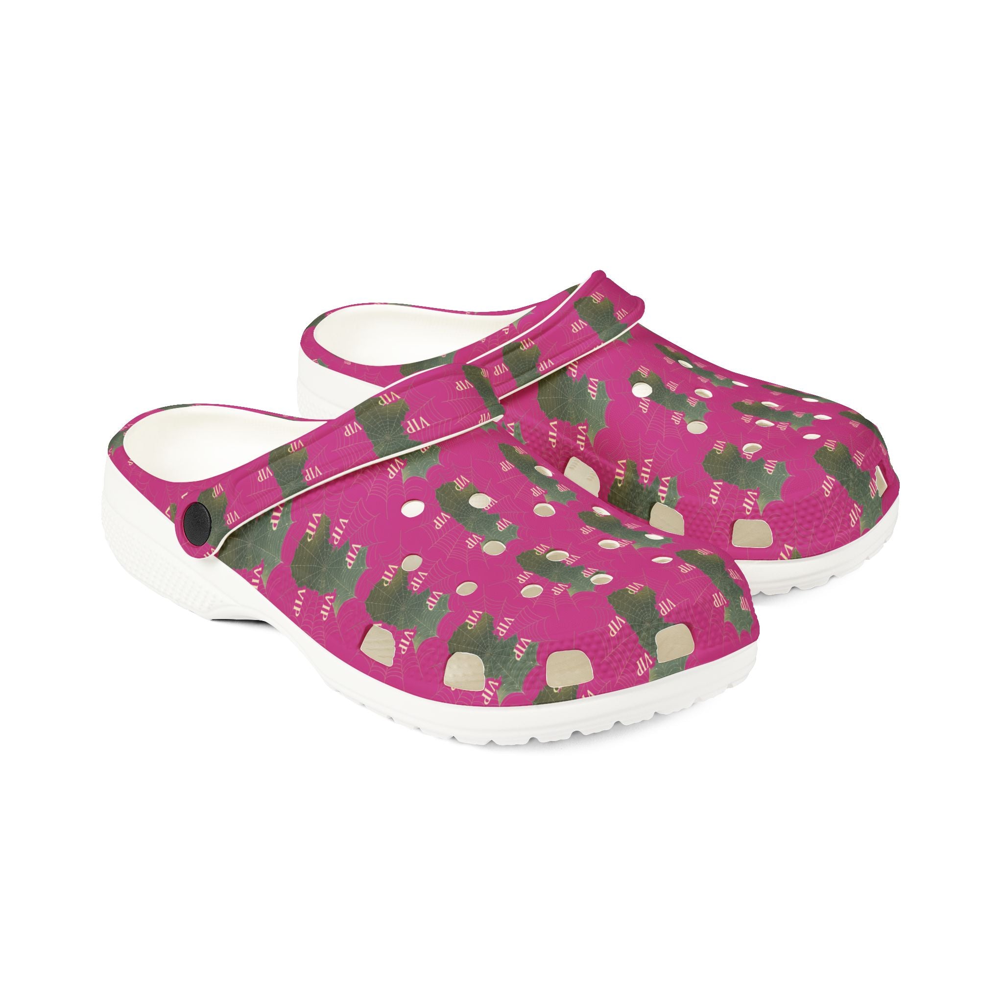 Pink Cactus Print EVA Clogs — Lightweight Foam Garden Shoes