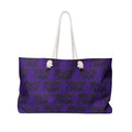 Purple 'Value Pain' Canvas Weekender Bag — Large Travel Tote for Gym & Getaways