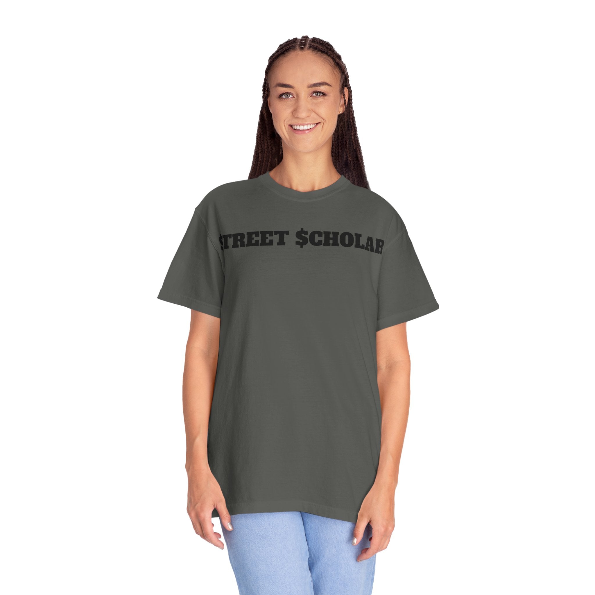 Street Scholar T‑Shirt — Bold Graphic Lip Grill Design