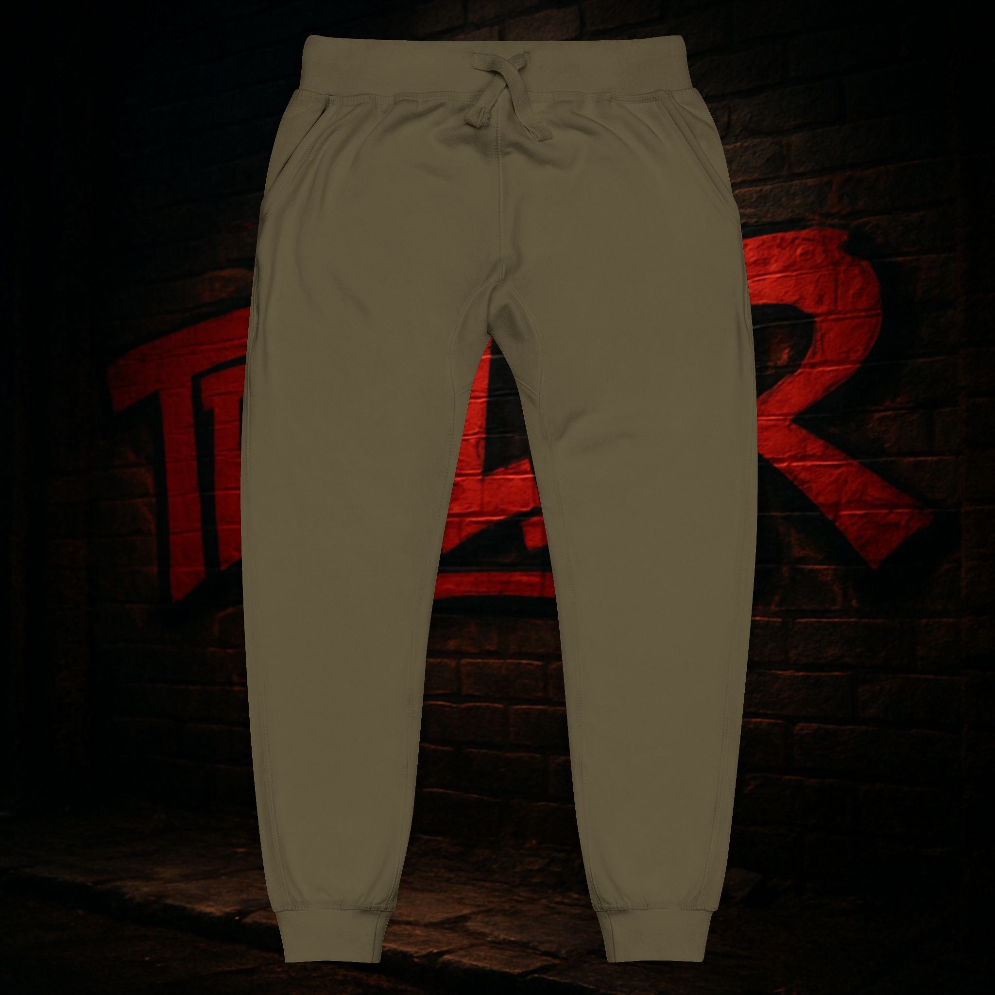 Embroidered Fleece Sweatpants — Cozy Casual Lounge Joggers