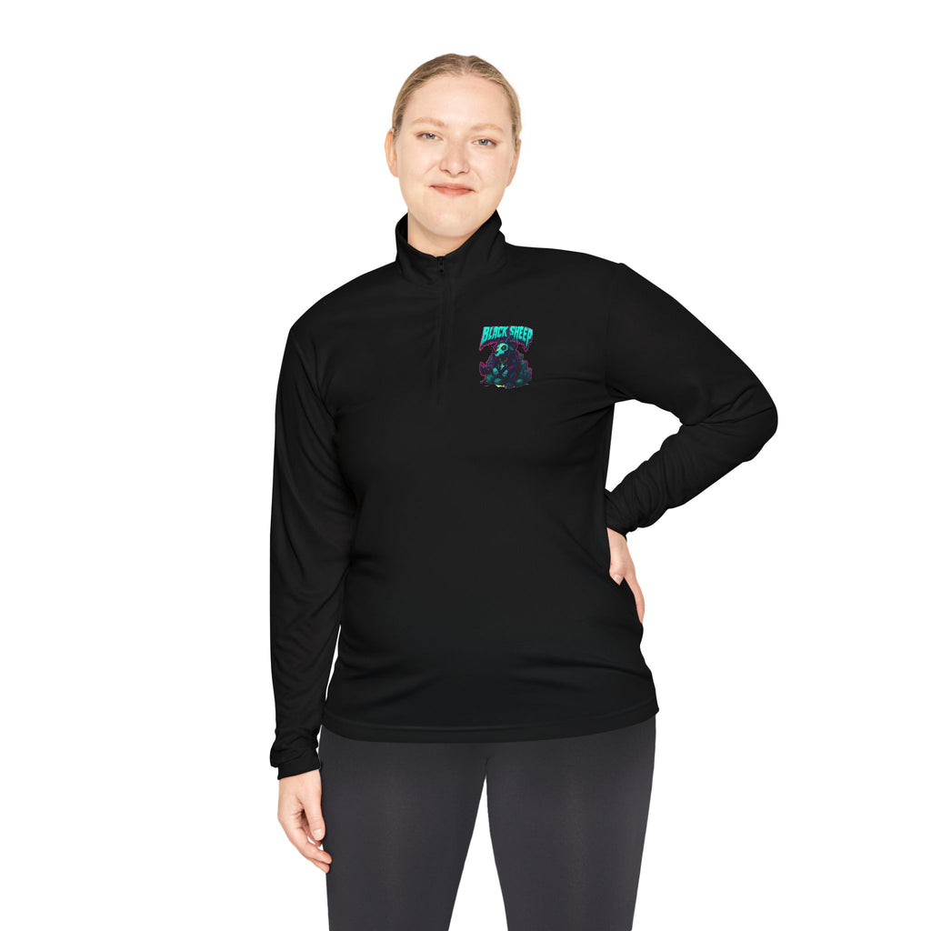 Quarter-Zip Pullover — "Value the Pain" Motivational Athletic Pullover
