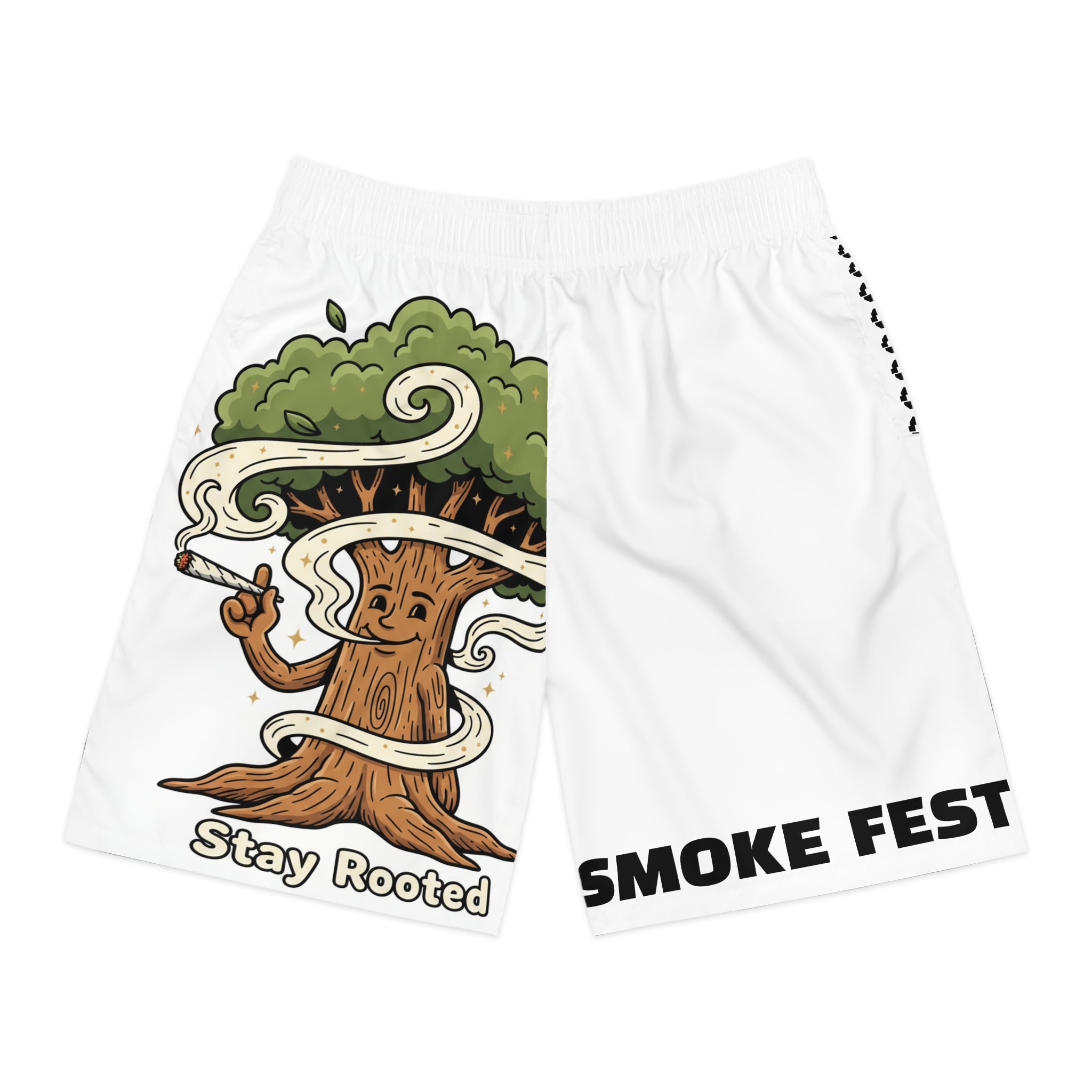 Stay Rooted Tree Graphic Jogger Shorts