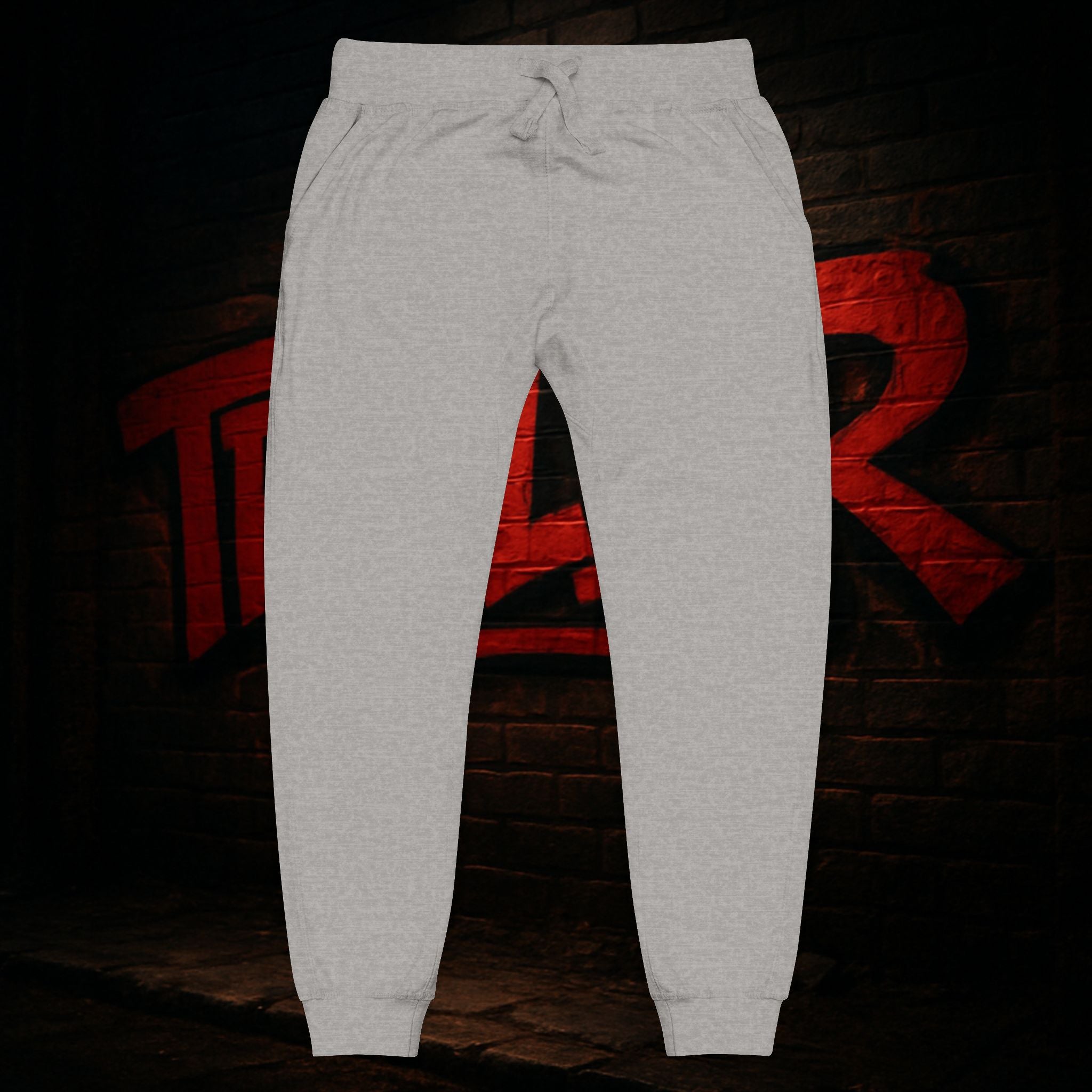 Embroidered Fleece Sweatpants — Cozy Casual Lounge Joggers