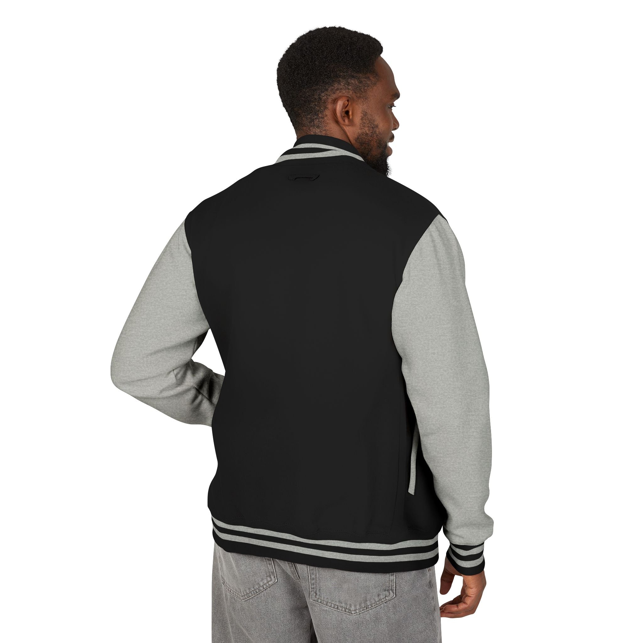 Letterman Jacket — 'Trench Baby' Graffiti Varsity Jacket