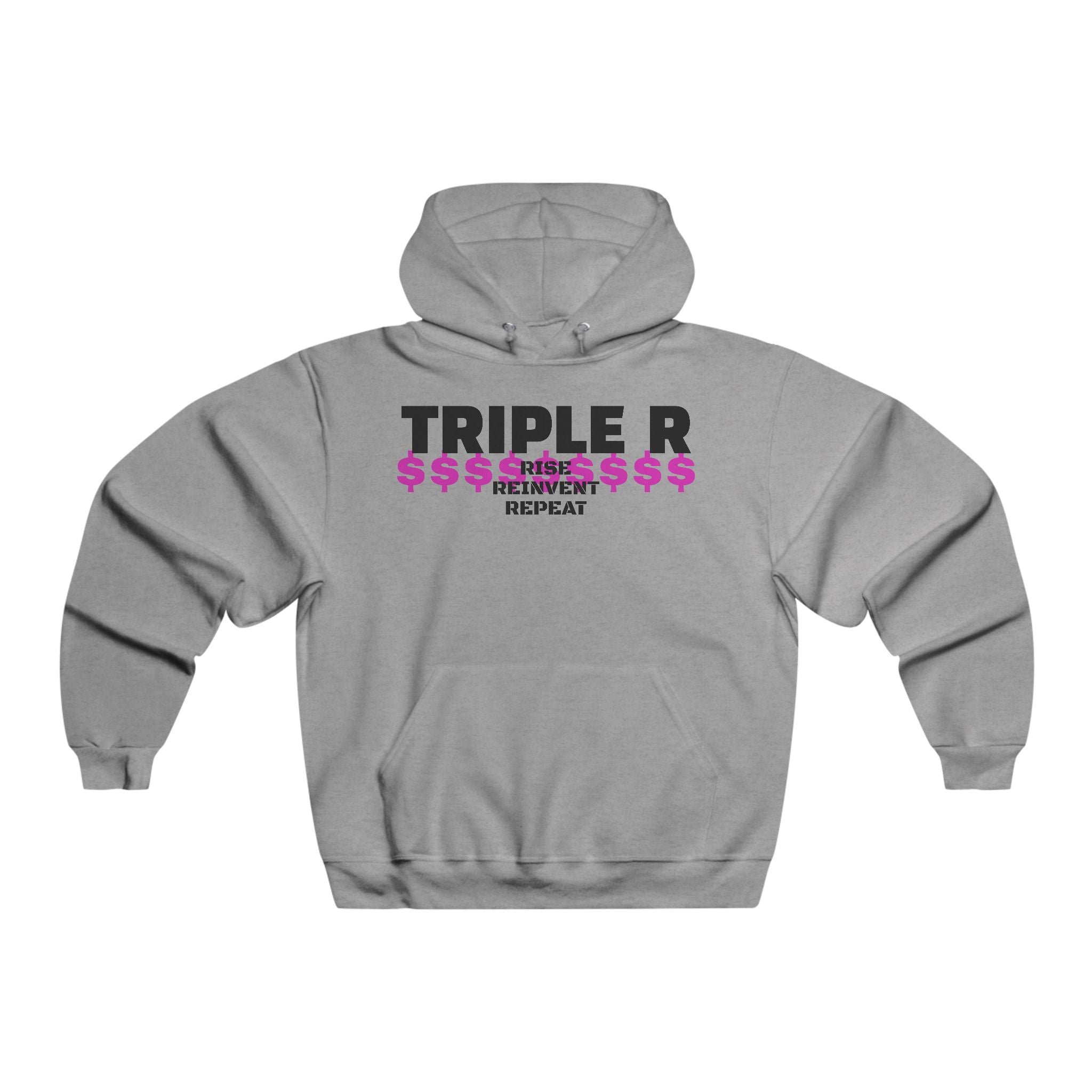 Triple R Hooded Sweatshirt — Rise, Grind, Repeat Graphic Hoodie