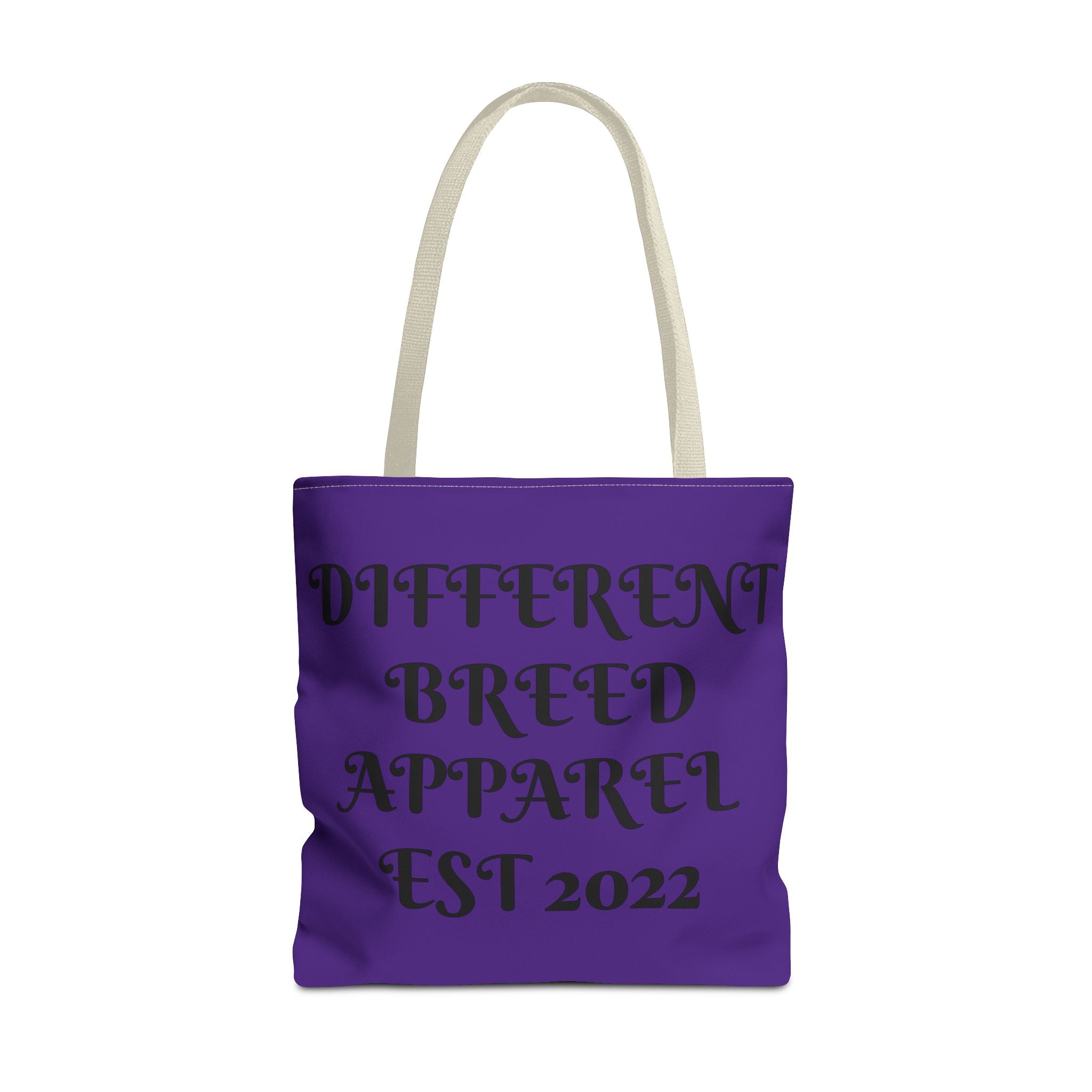 Tote Bag — "Different Breed Apparel EST 2022" Purple All-Over Print Tote