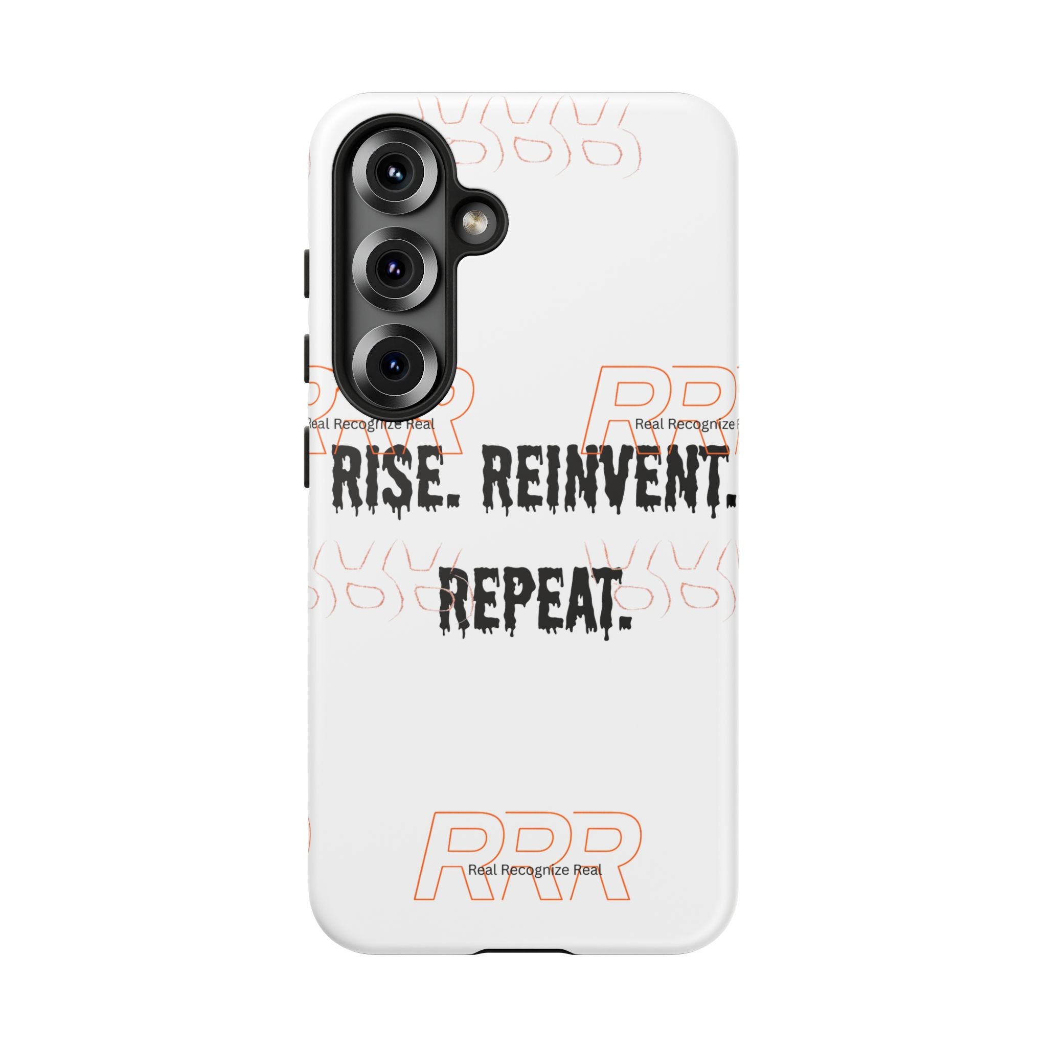 Tough Cases — "Rise. Reinvent. Repeat." Motivational Phone Case