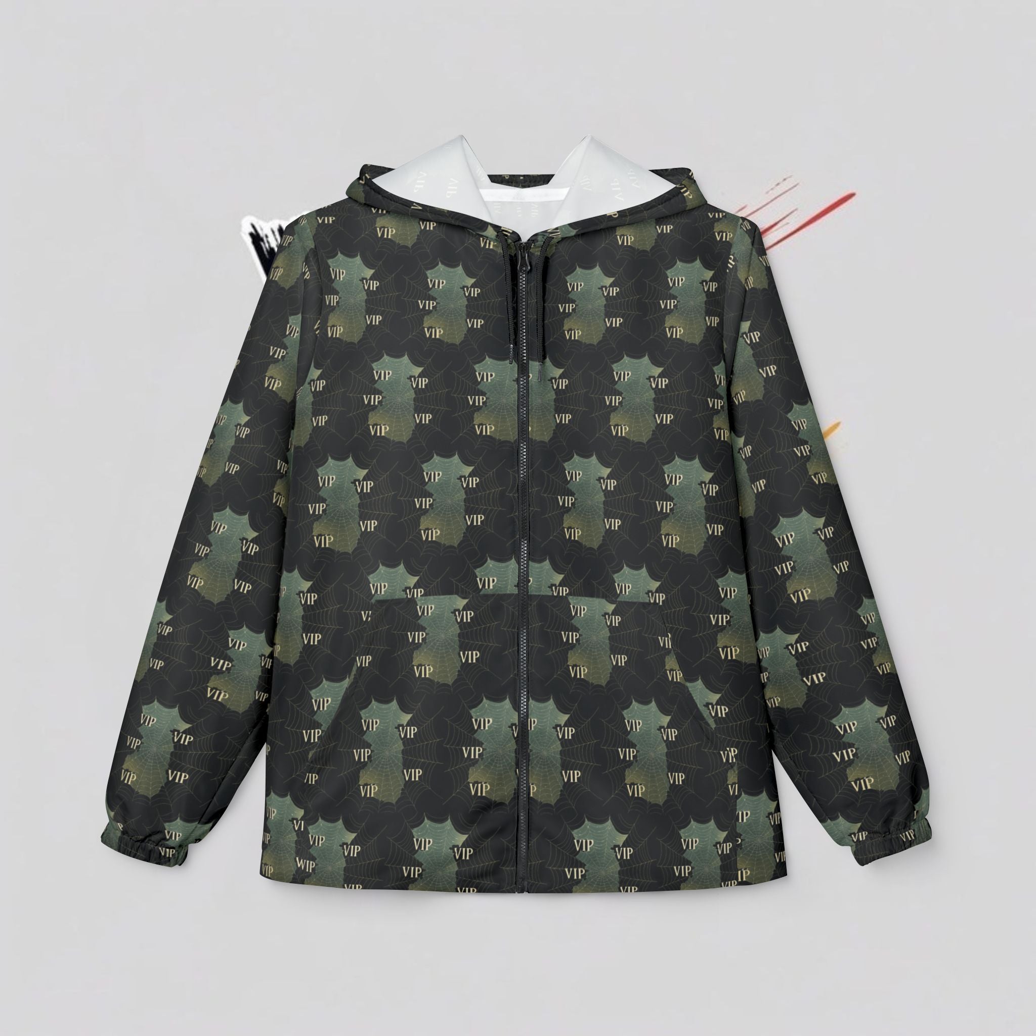 Camo Baby Yoda Windbreaker Jacket — Cute Star Wars Grogu All-Over Print