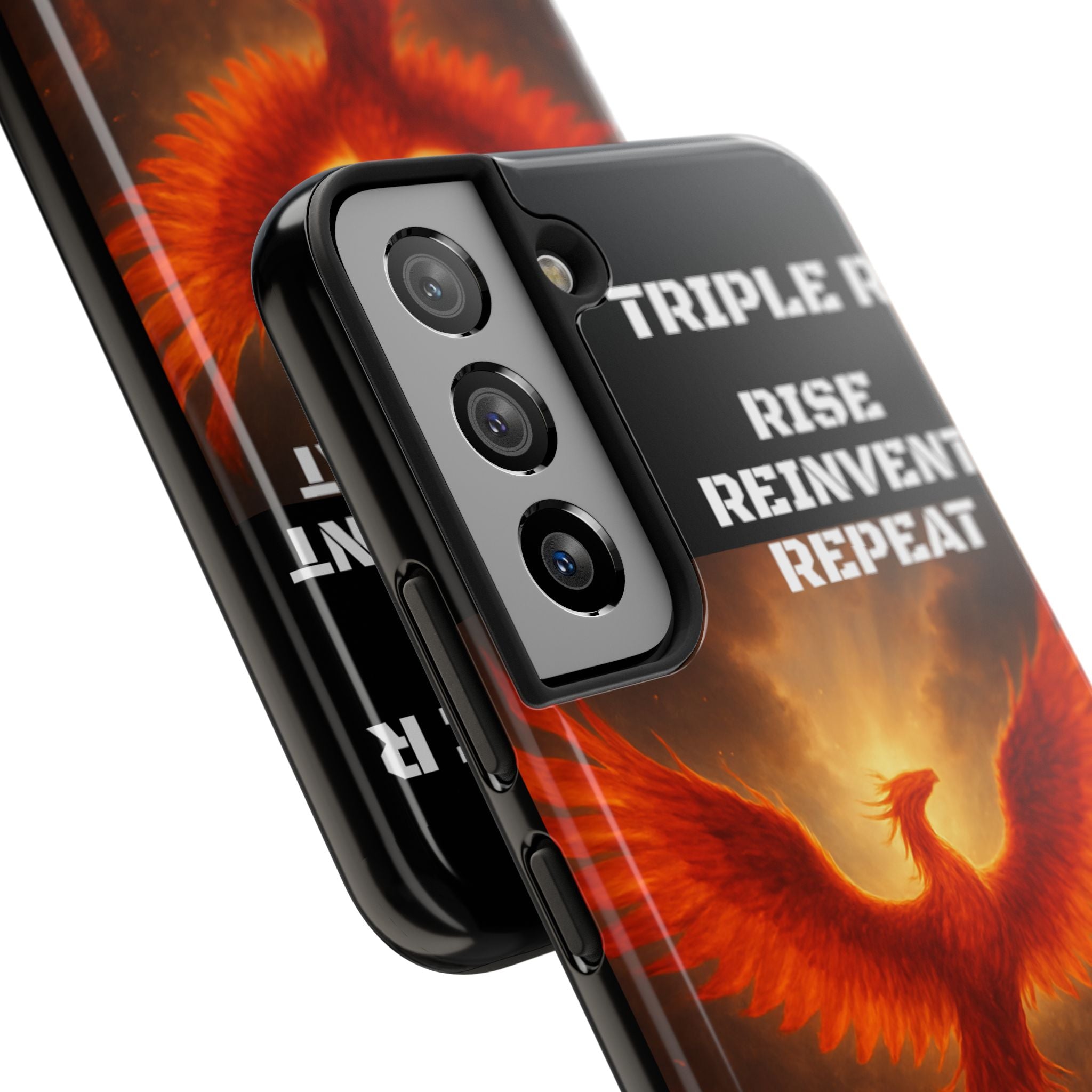 Phoenix Tough Phone Case — 'Rise Reinvent Repeat' Protective iPhone Case