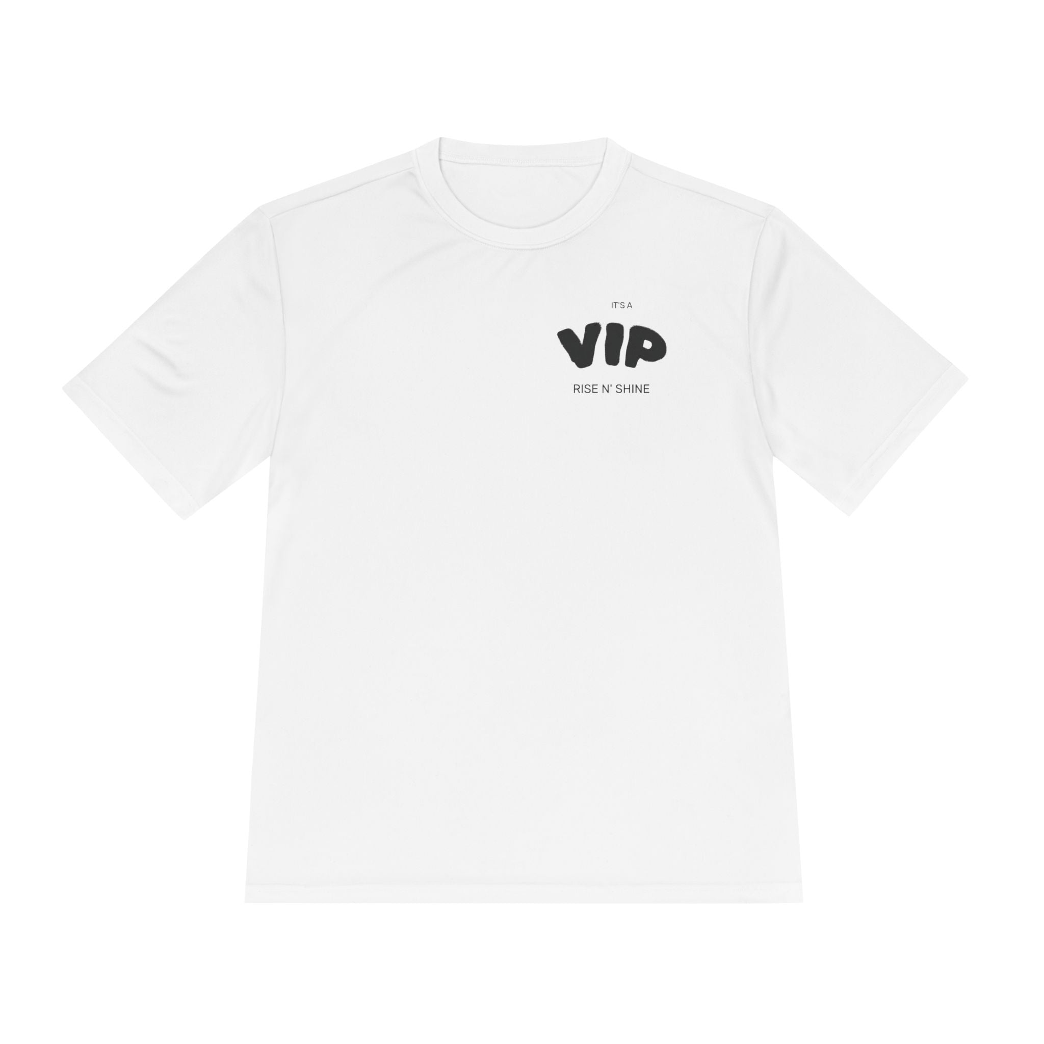 VIP Tee — Minimal Chest Logo Moisture‑Wicking Shirt