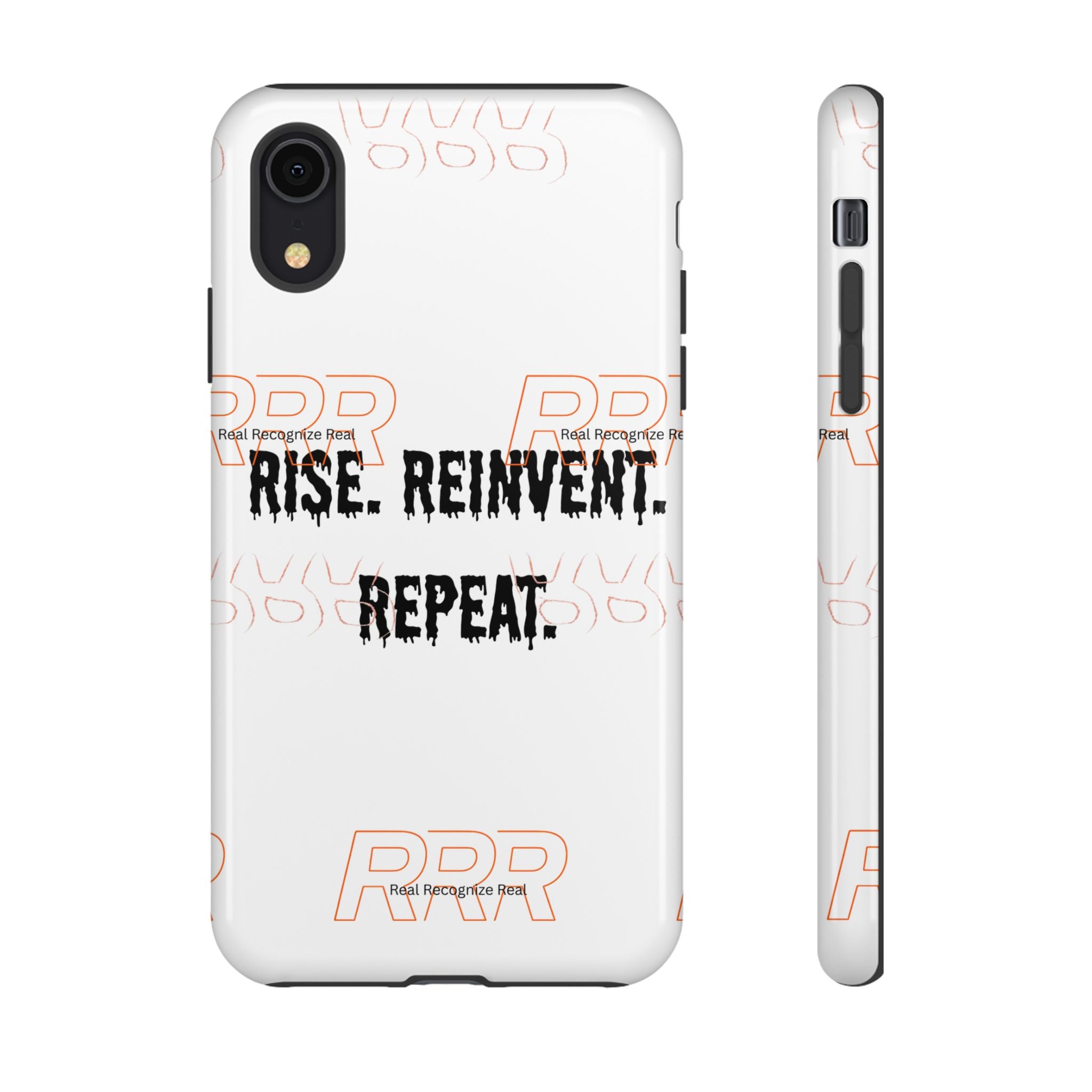 Tough Cases — "Rise. Reinvent. Repeat." Motivational Phone Case
