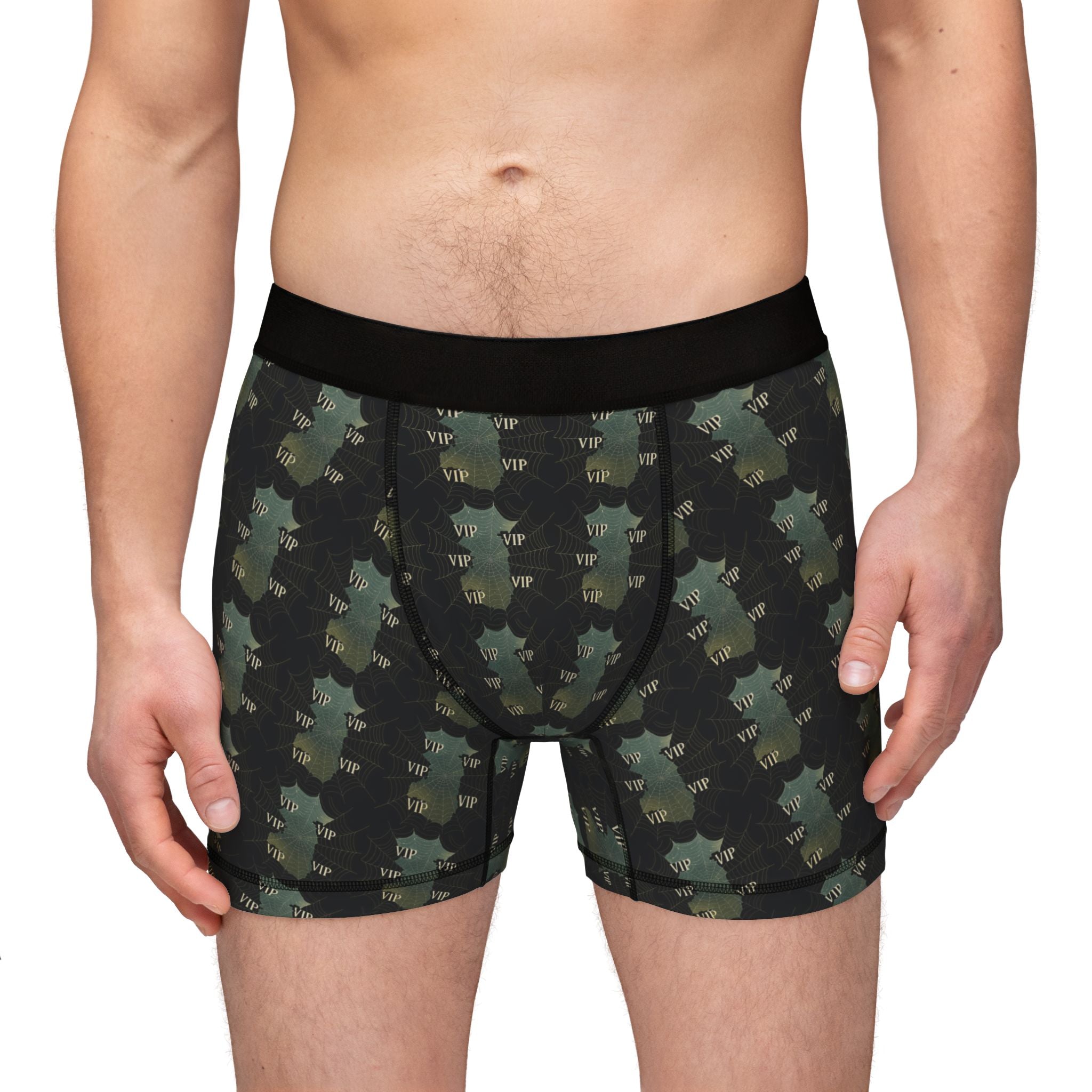 Camo Gator Men's Boxer Briefs — All-Over Print Comfortable Underwear