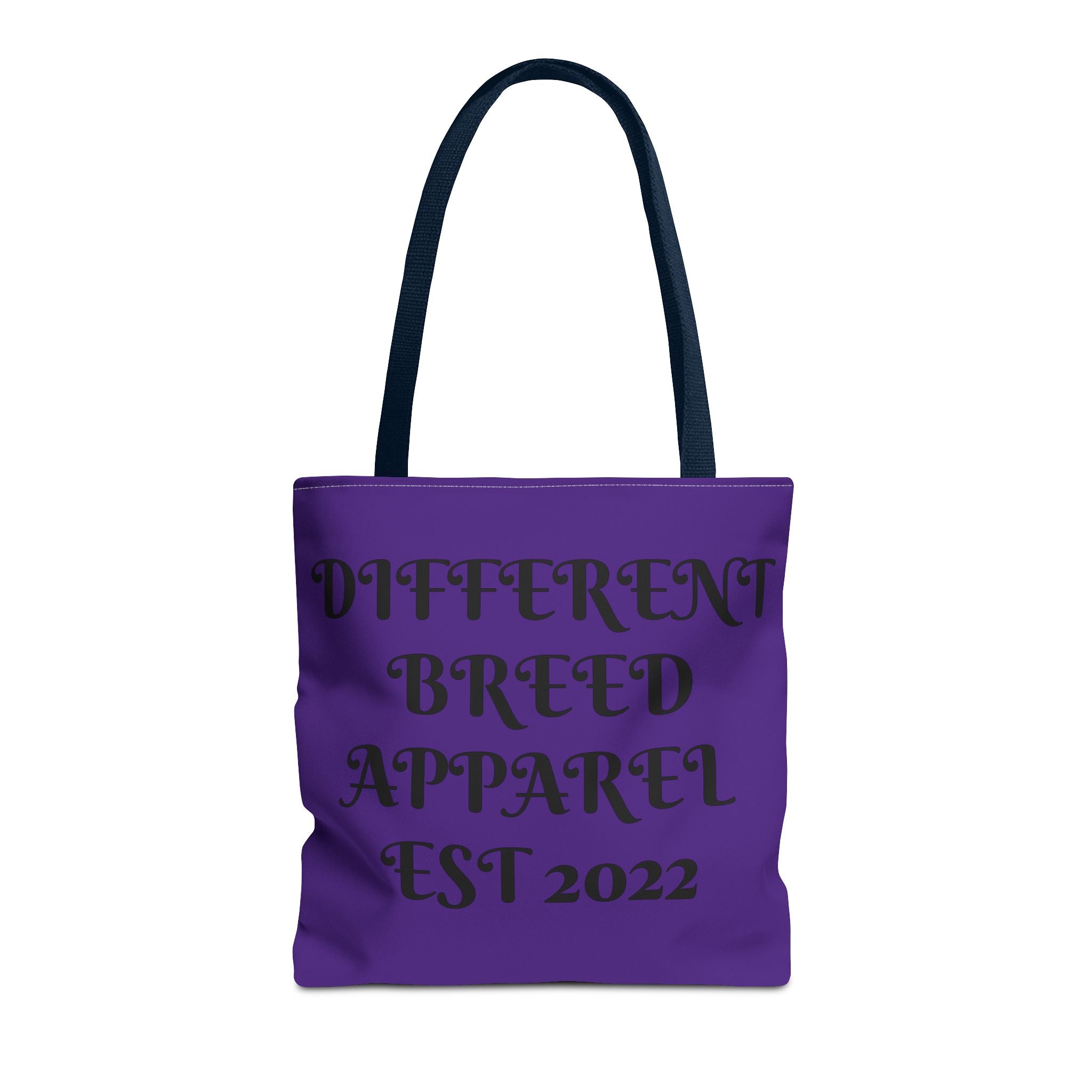 Tote Bag — "Different Breed Apparel EST 2022" Purple All-Over Print Tote