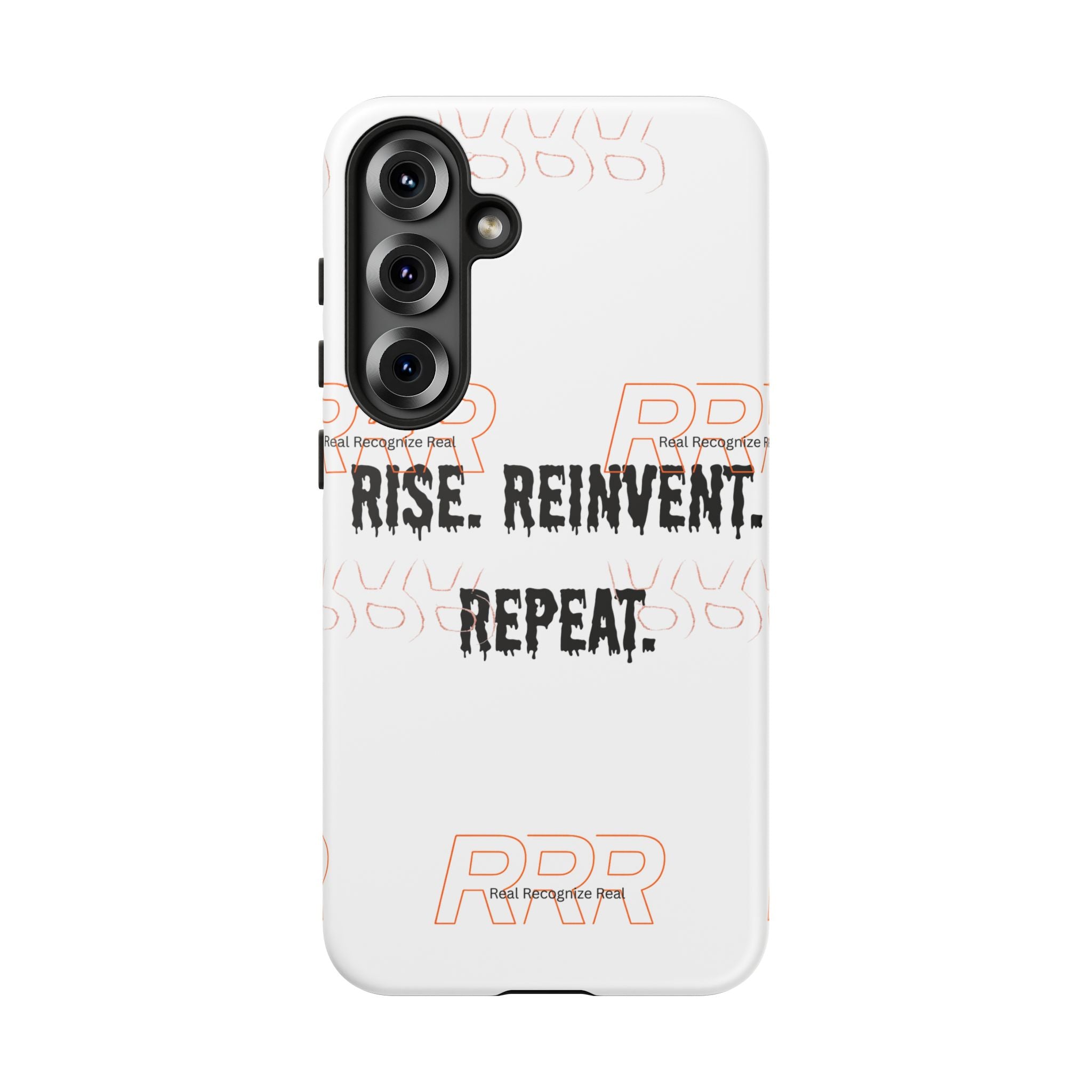Tough Cases — "Rise. Reinvent. Repeat." Motivational Phone Case