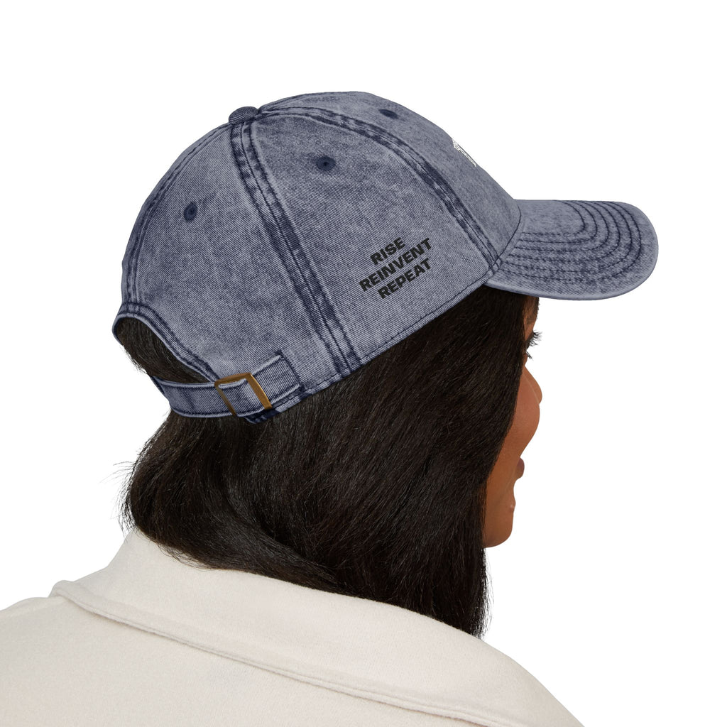 Vintage Embroidered Cap — "TRIPLE R" Distressed Dad Hat