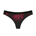 Women's Thong - Bold Red "Triple-R" Graphic Print
