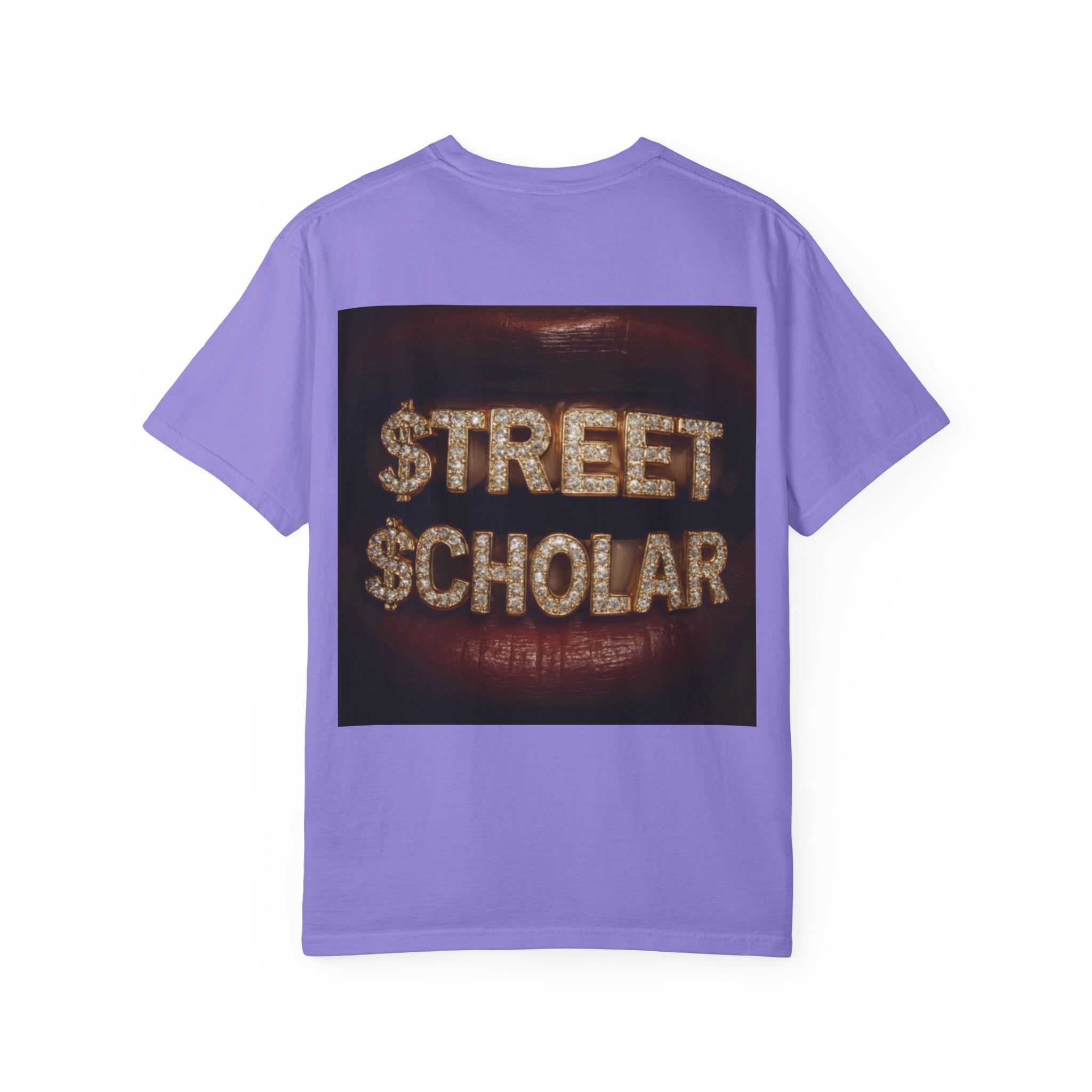 Street Scholar T‑Shirt — Bold Graphic Lip Grill Design