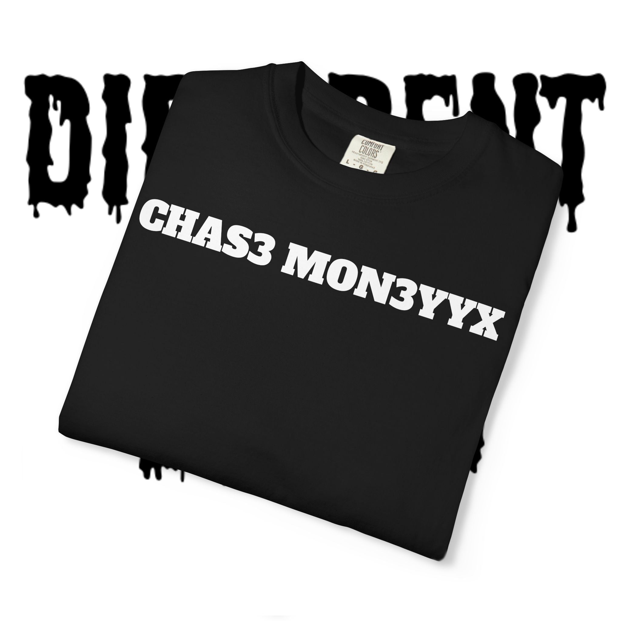 Chas3 Mon3yyx Graphic T-Shirt — Bold Lip Logo Streetwear Tee