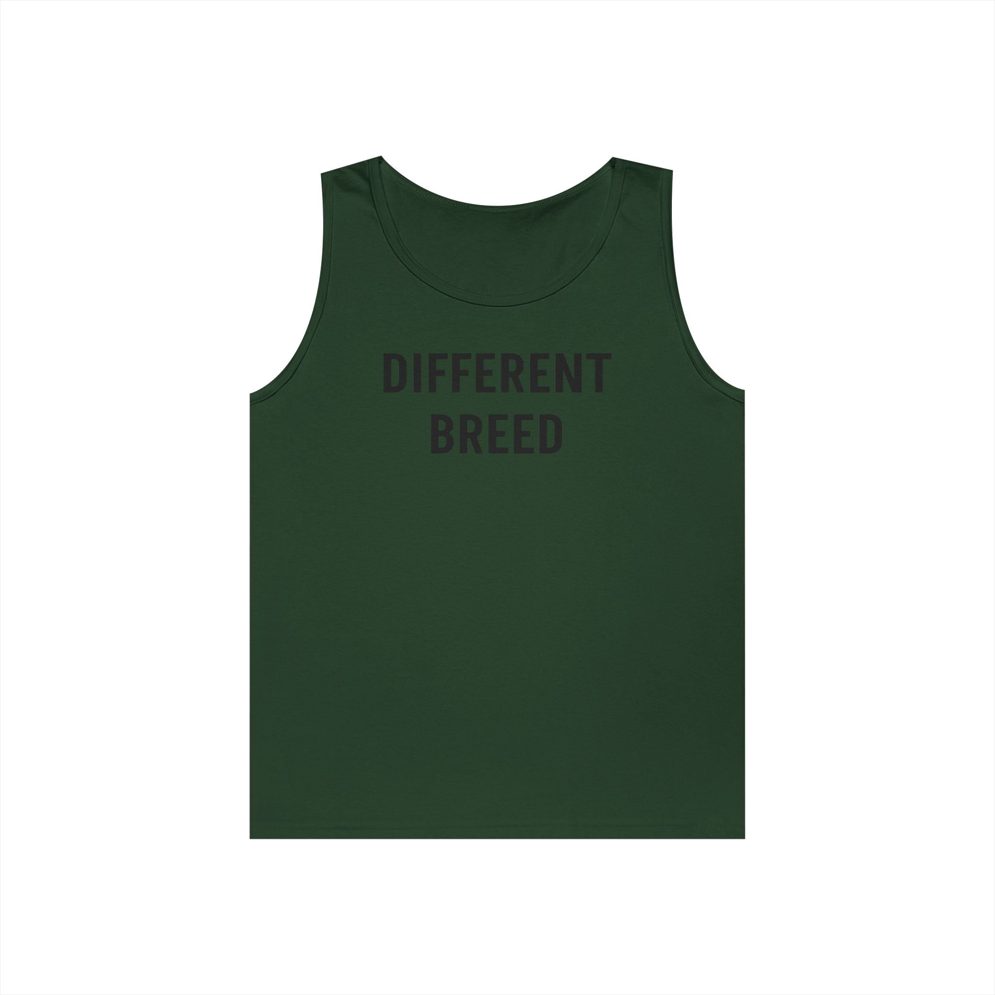 Motivational Text Tank Top — “Bred Different” / “Risk Repeat Gain” Casual Fitness Tee