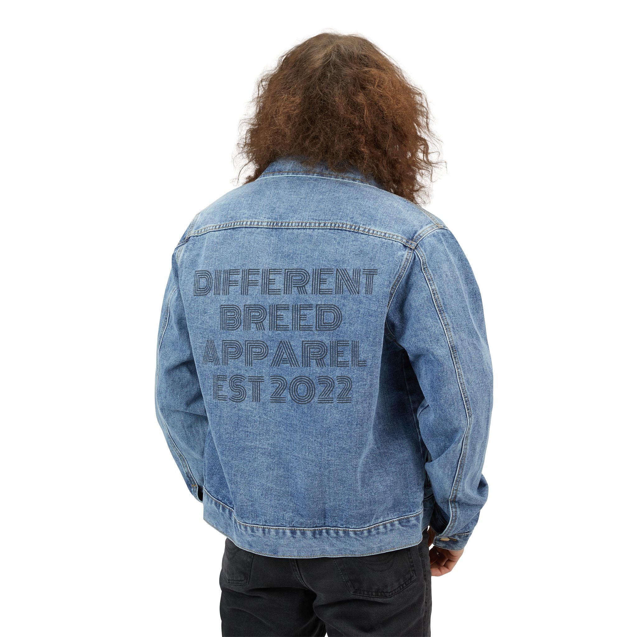 Denim Jacket — Subtle Backfade 'Different Breed' Men's Jean Jacket