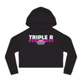 Cropped Hoodie — TRIPLE R "Repeat" Money Graphic Women's Sweatshirt
