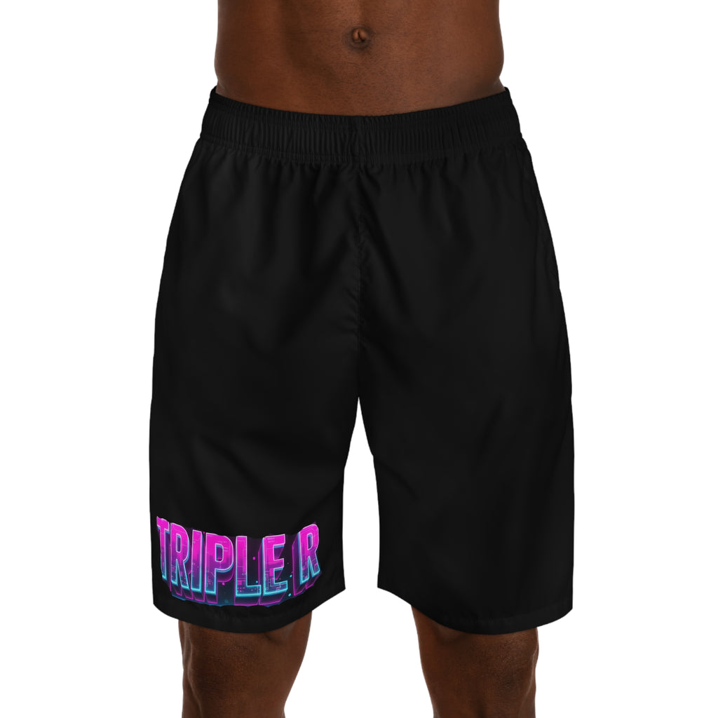 Men's Retro 'TRIPLE R' Jogger Shorts — 'Different Breed' Graphic Athletic Shorts