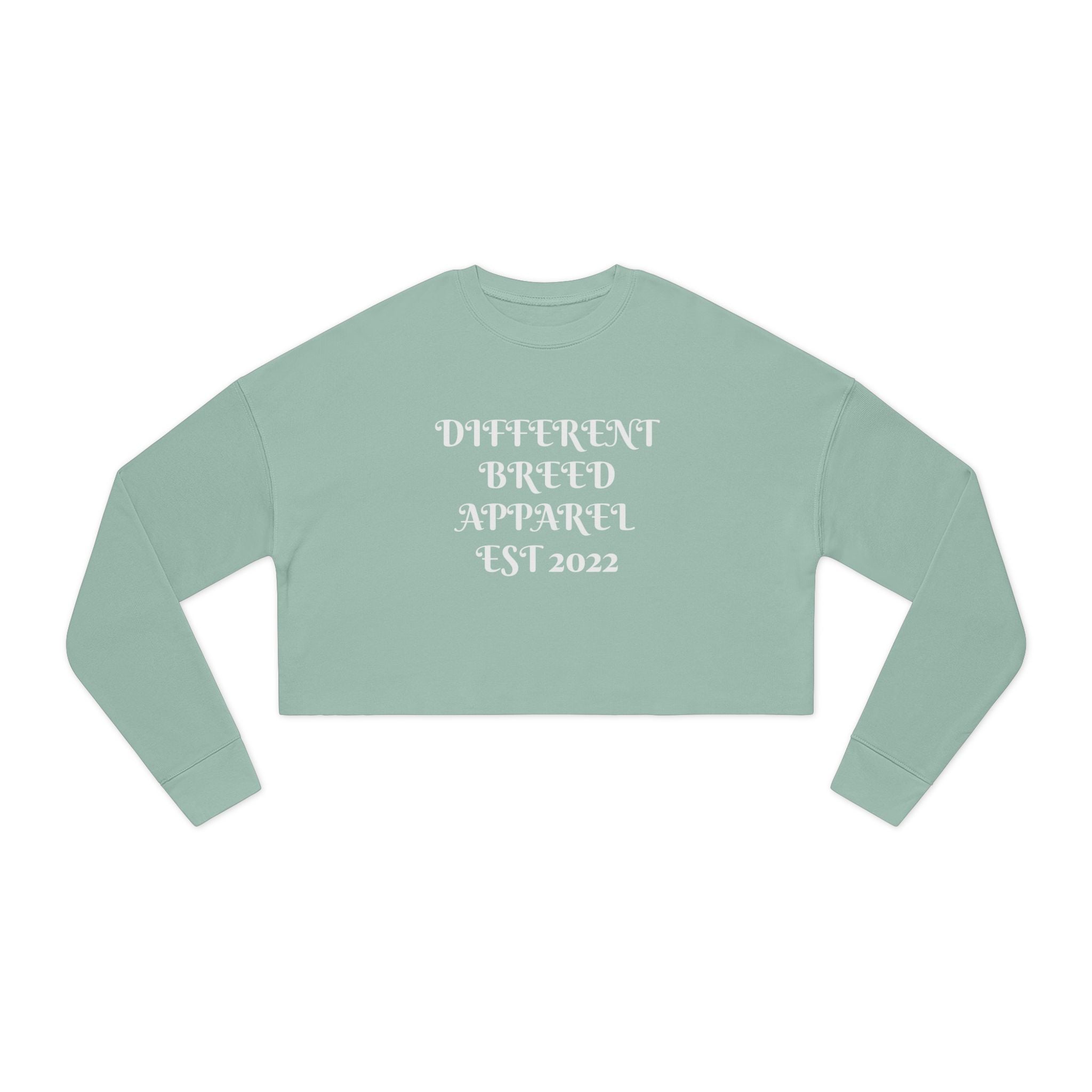 Women's Cropped Sweatshirt — Chas3 Mon3yyx Graphic Crop Top (Different Breed Apparel EST 2022)