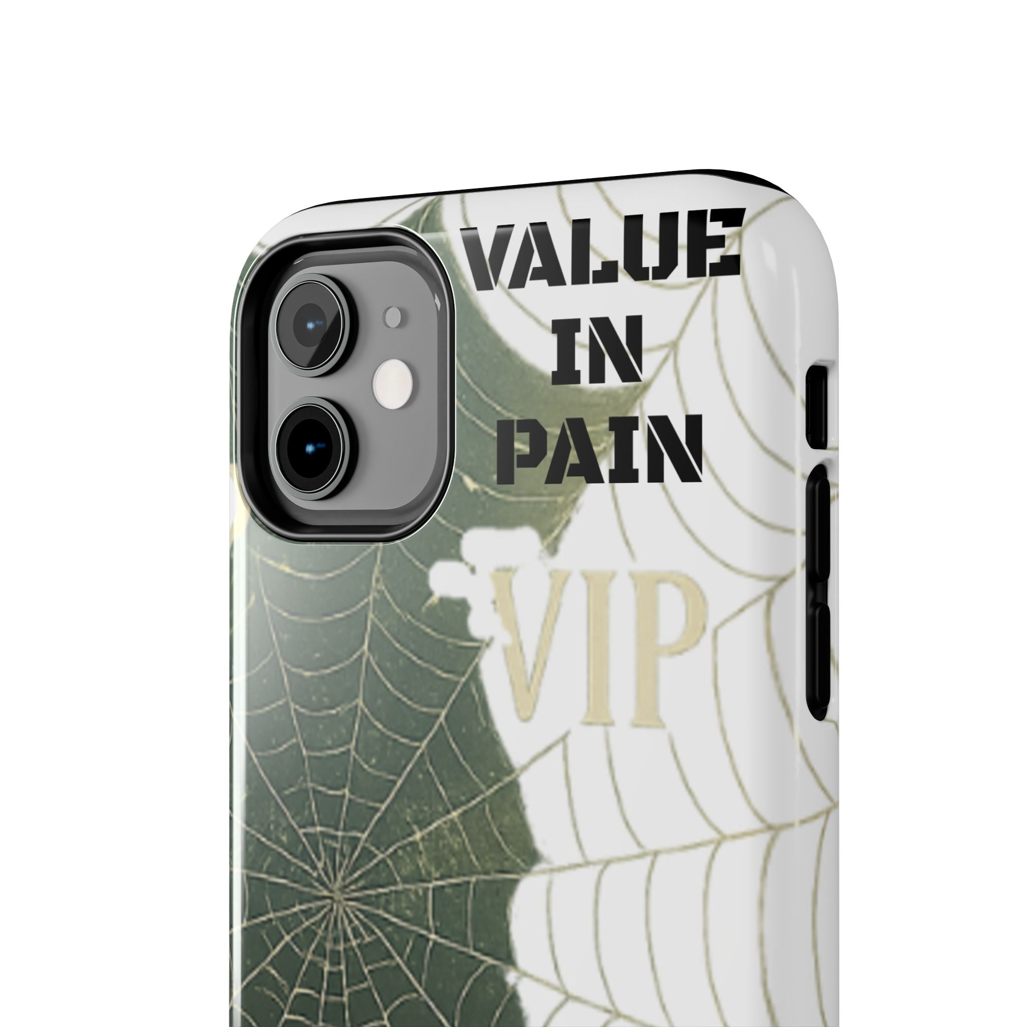 Tough Phone Case — "Value in Pain" VIP Spiderweb Protective Cover