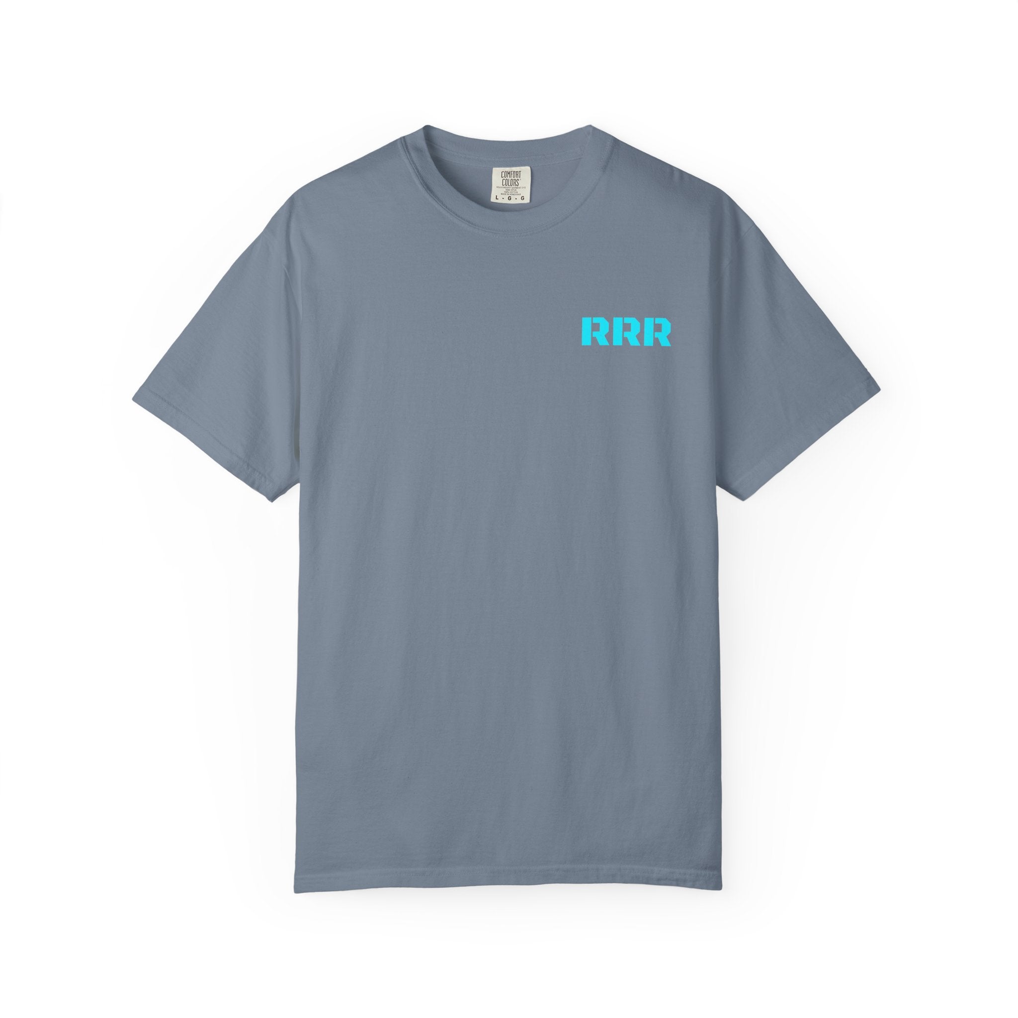 Triple R Graphic T-Shirt — Bold Repeated Logo Tee