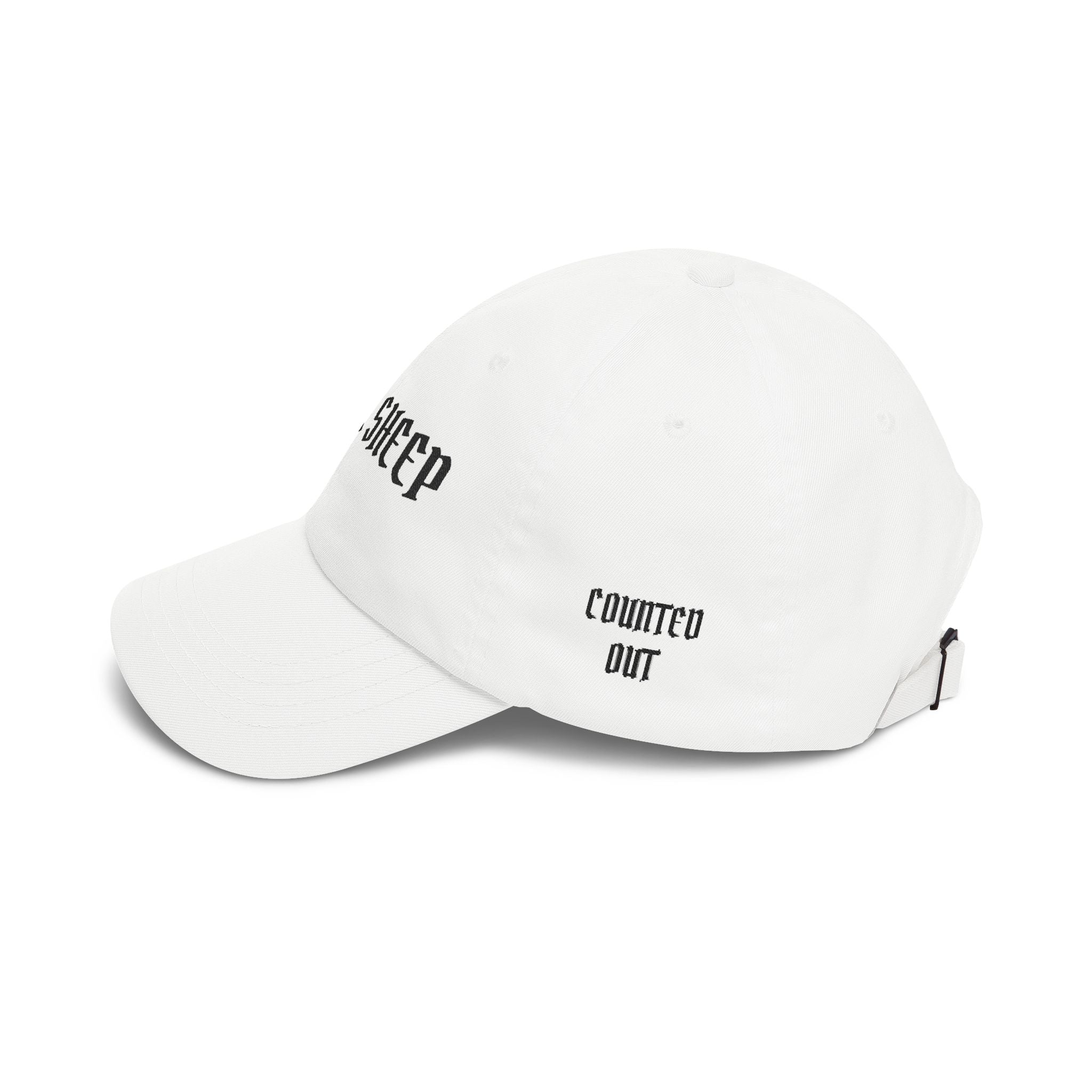 Black Sheep Dad Cap — Gothic Text Embroidered Baseball Hat