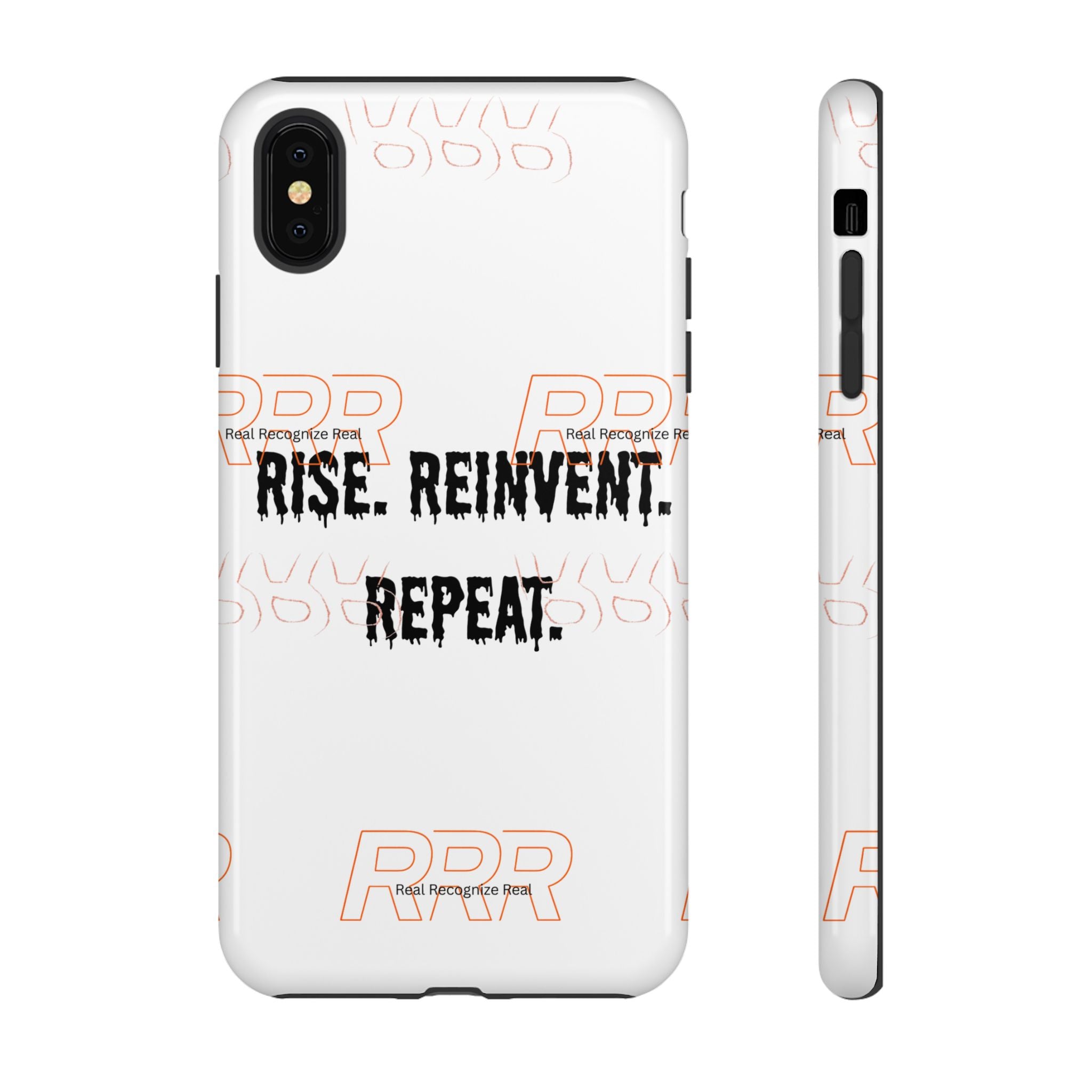 Tough Cases — "Rise. Reinvent. Repeat." Motivational Phone Case