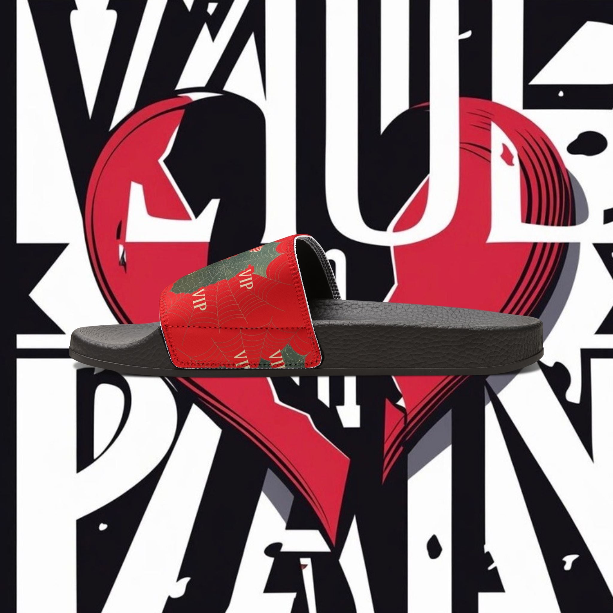 Christmas VIP Slide Sandals — Women's Removable‑Strap Holiday Slides