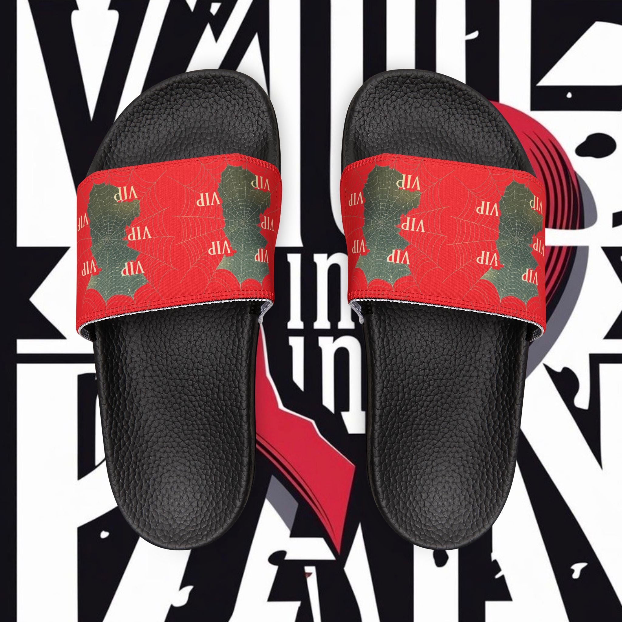 Christmas VIP Slide Sandals — Women's Removable‑Strap Holiday Slides