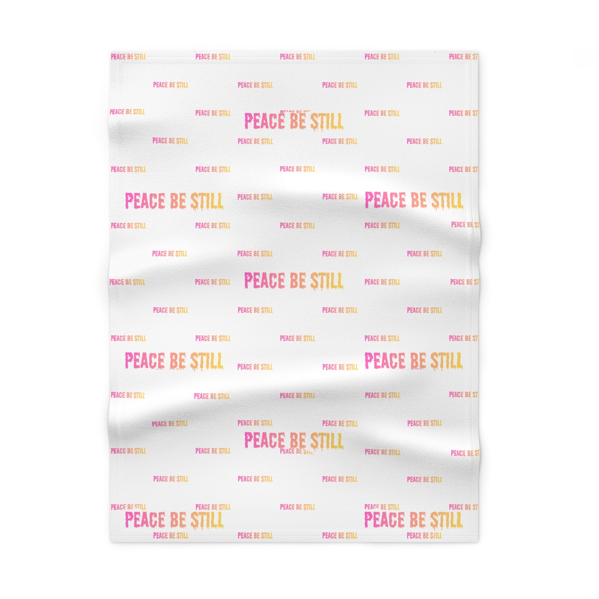 Peace Be Still Baby Blanket — Soft Fleece Swaddle for Newborns & Nursery