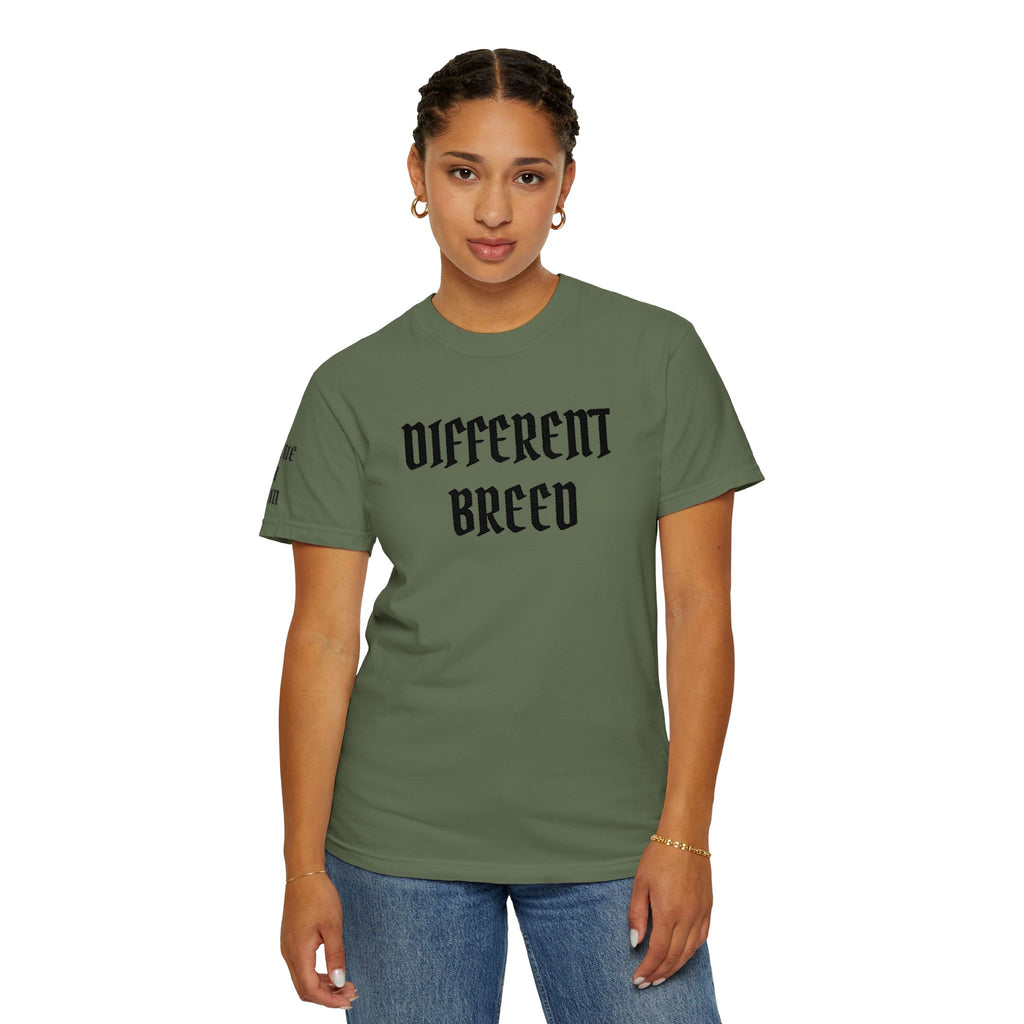 Different Breed T-Shirt — Gothic Text Graphic Tee