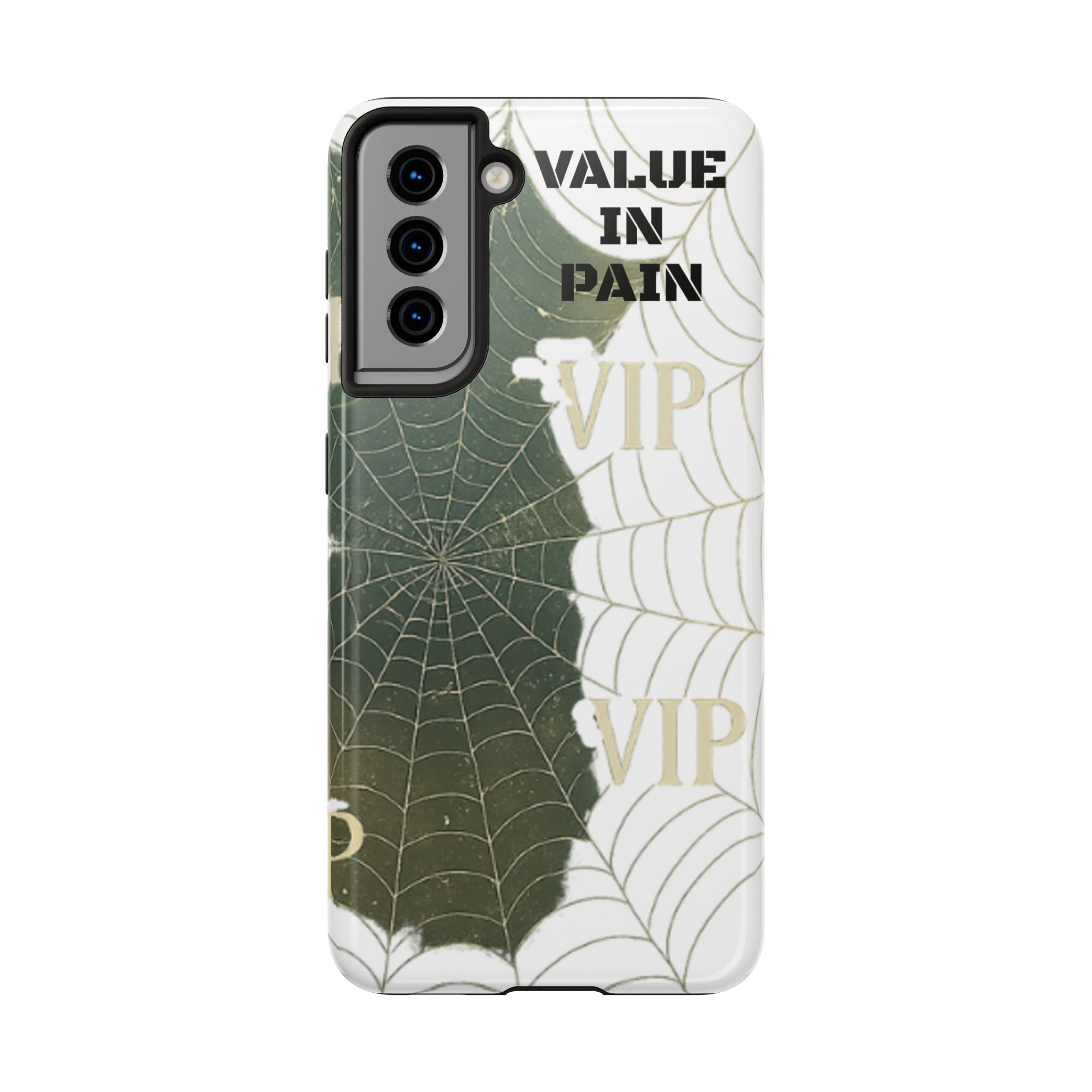 Tough Phone Case — "Value in Pain" VIP Spiderweb Protective Cover