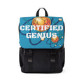 Certified Genius Backpack — Science Atom Graphic School Bag
